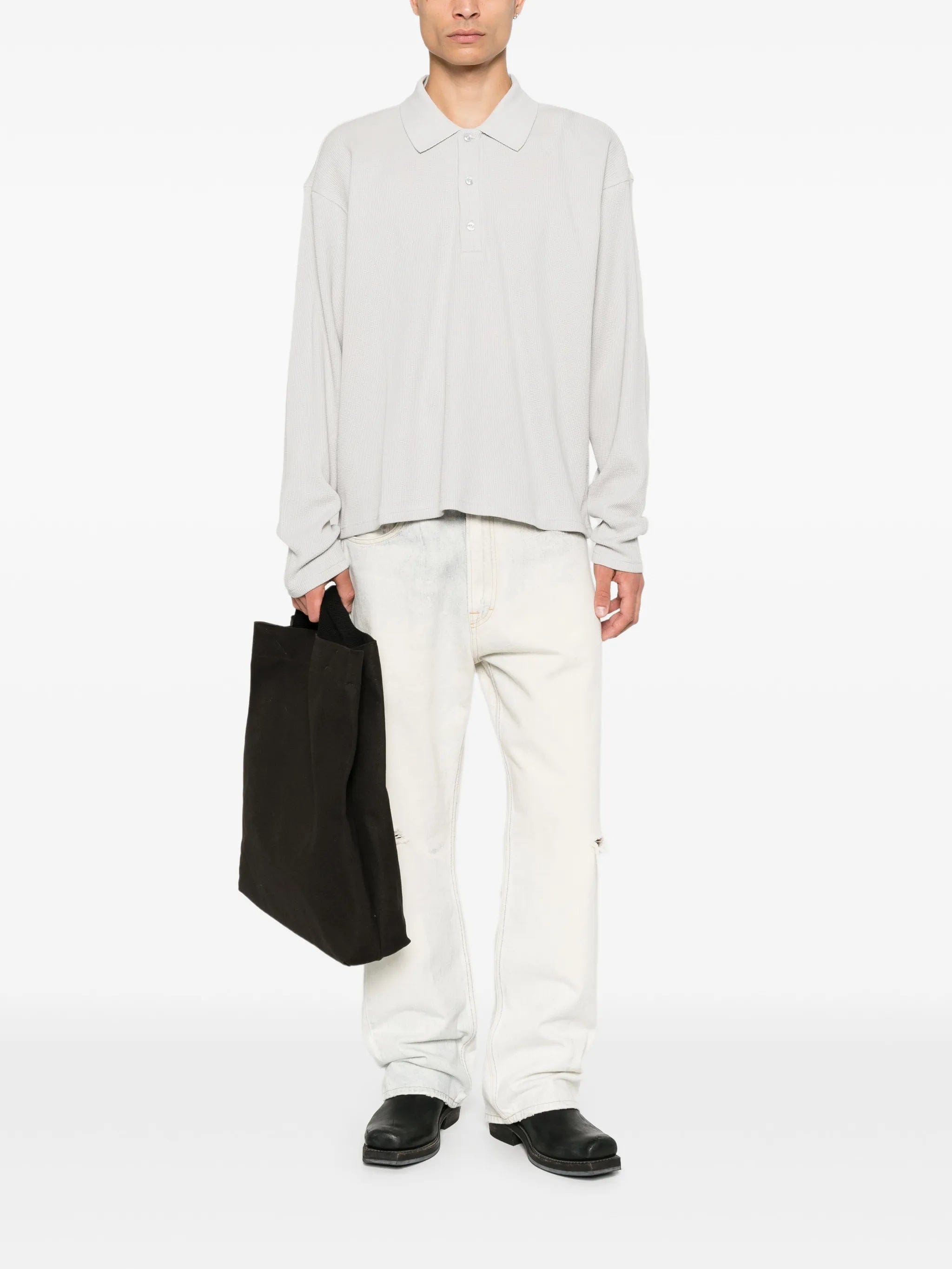 Won Hundred long - sleeve polo shirt