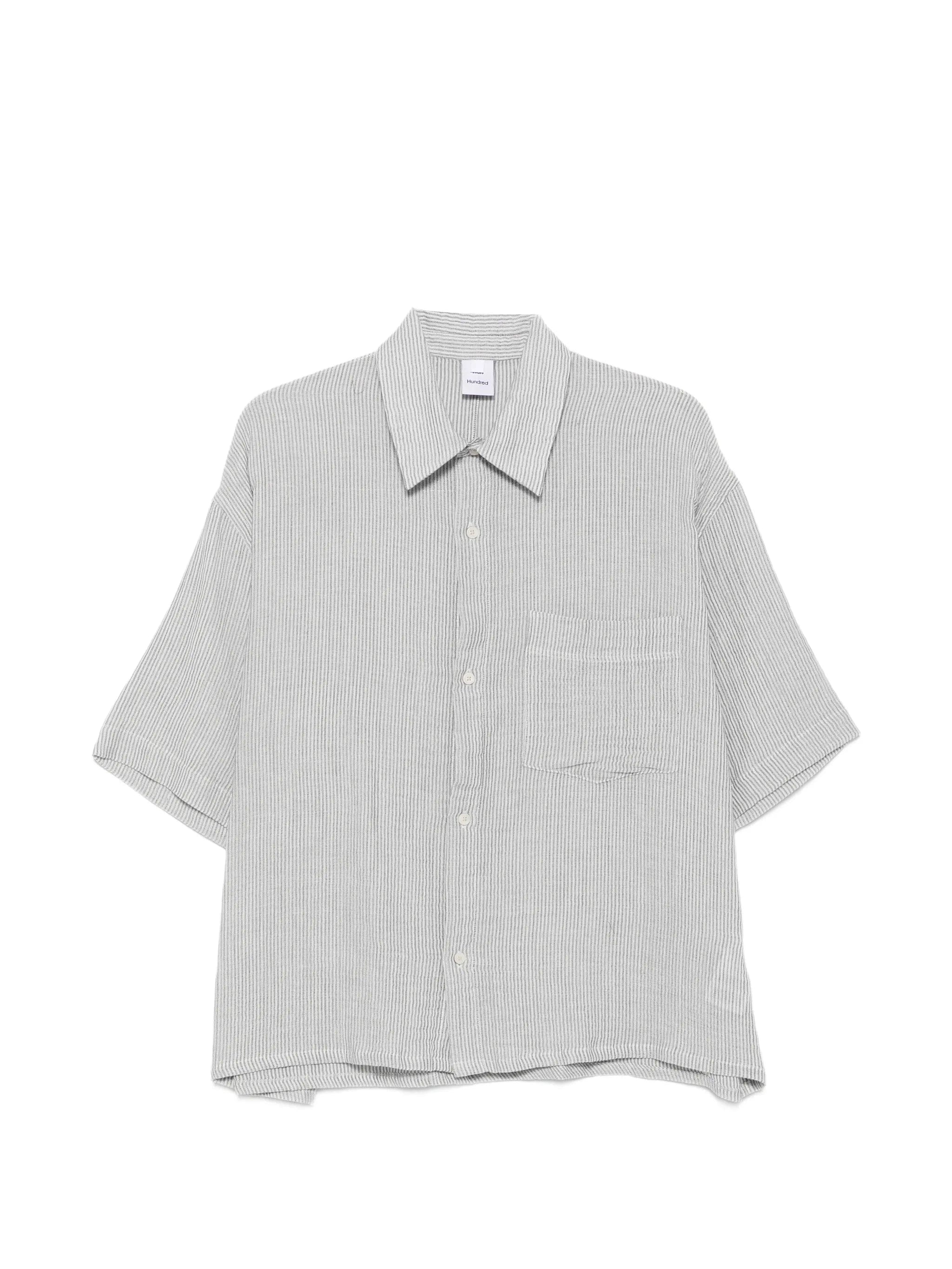 Won Hundred striped short - sleeve shirt