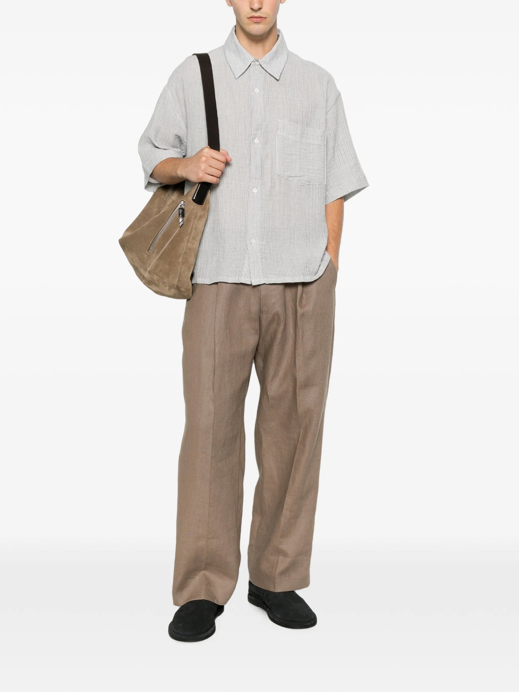 Won Hundred striped short - sleeve shirt