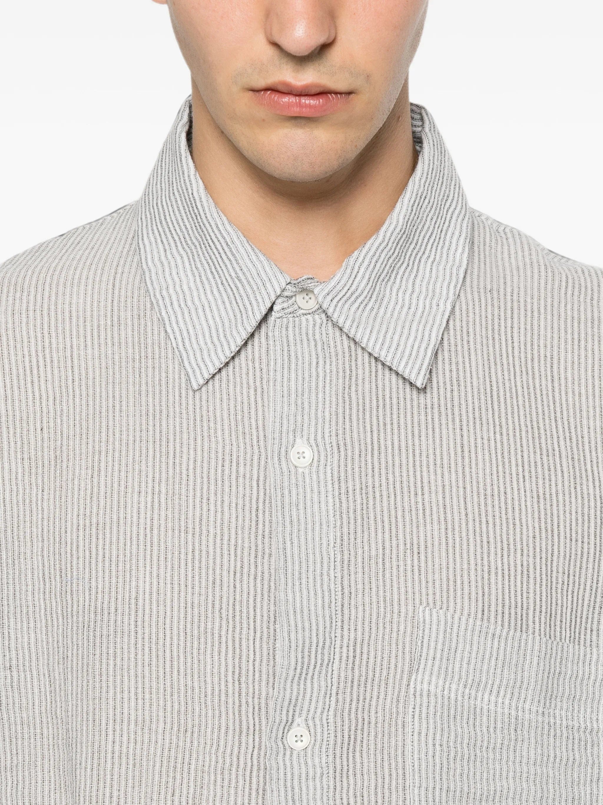 Won Hundred striped short - sleeve shirt