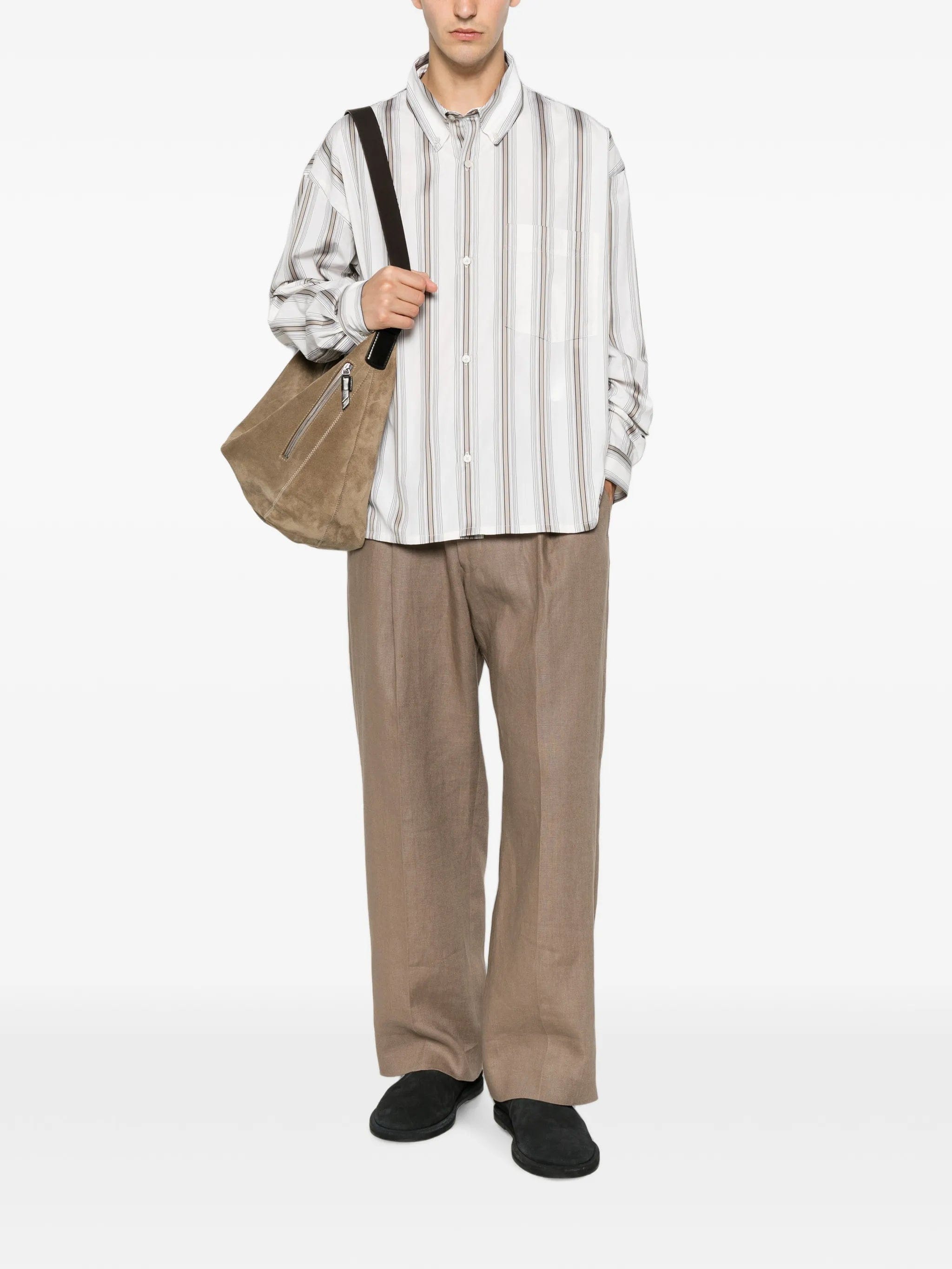 Won Hundred Maza stripe - print shirt
