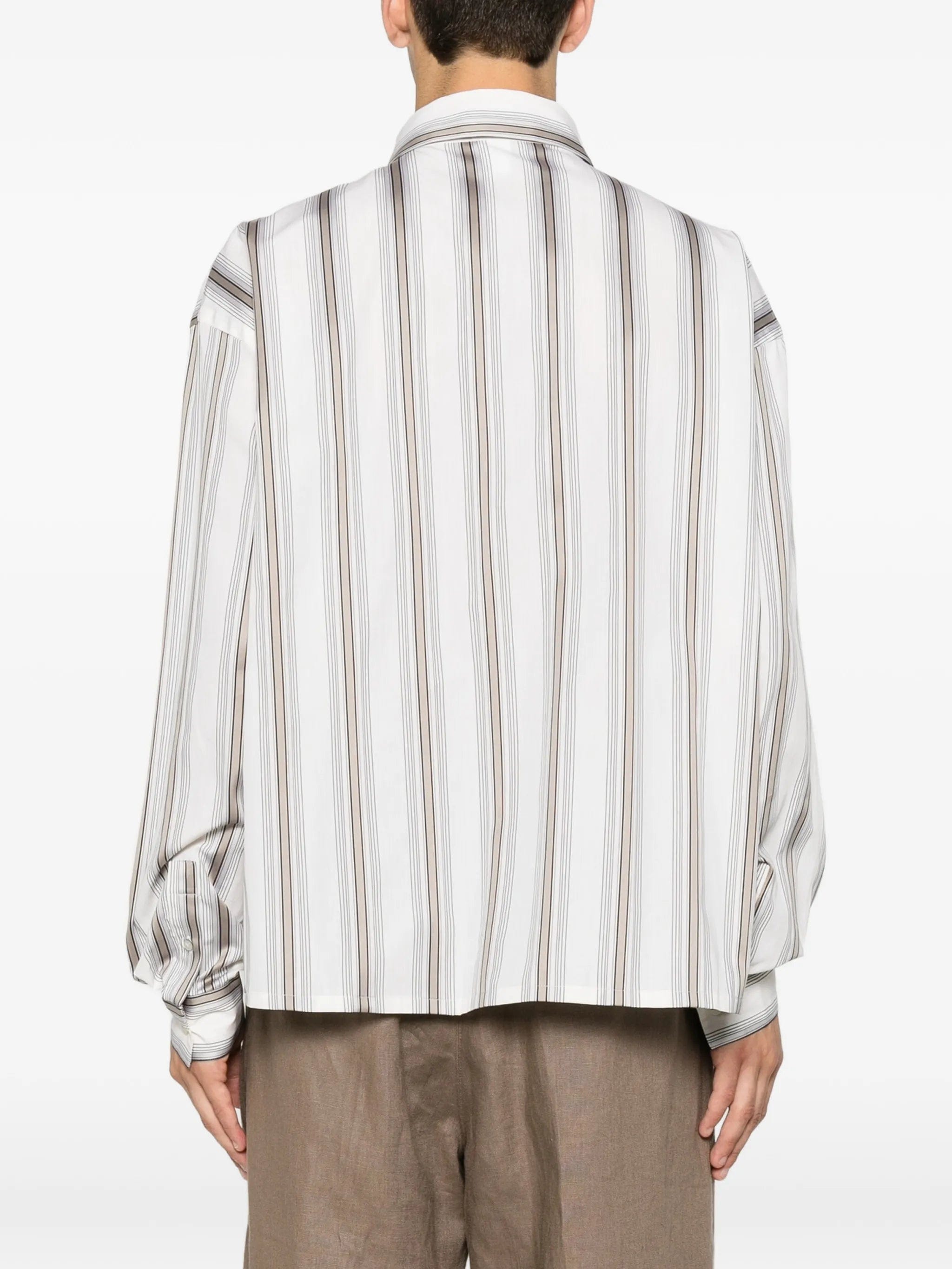 Won Hundred Maza stripe - print shirt