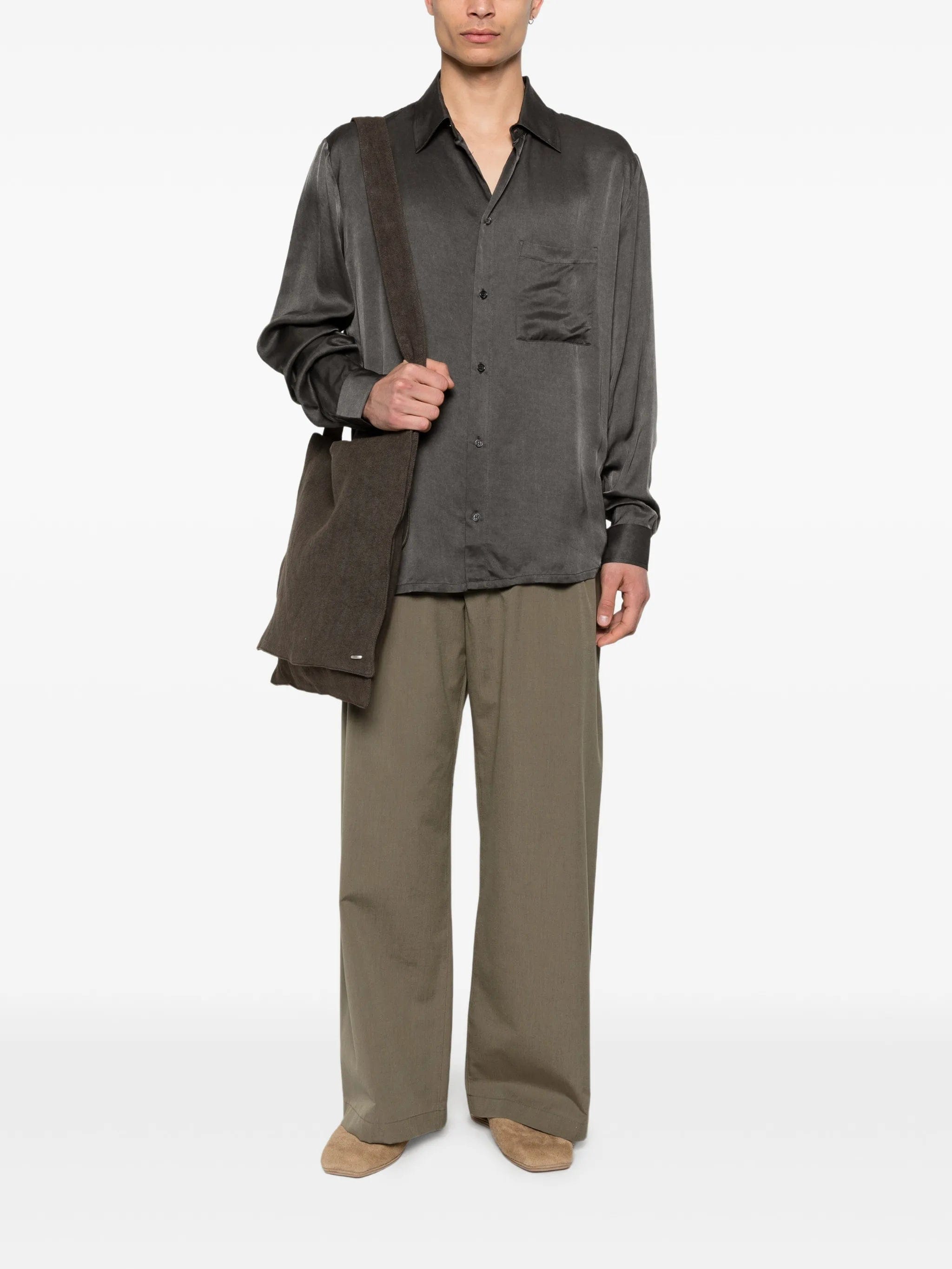 Won Hundred Pete chest - pocket button - fastening shirt