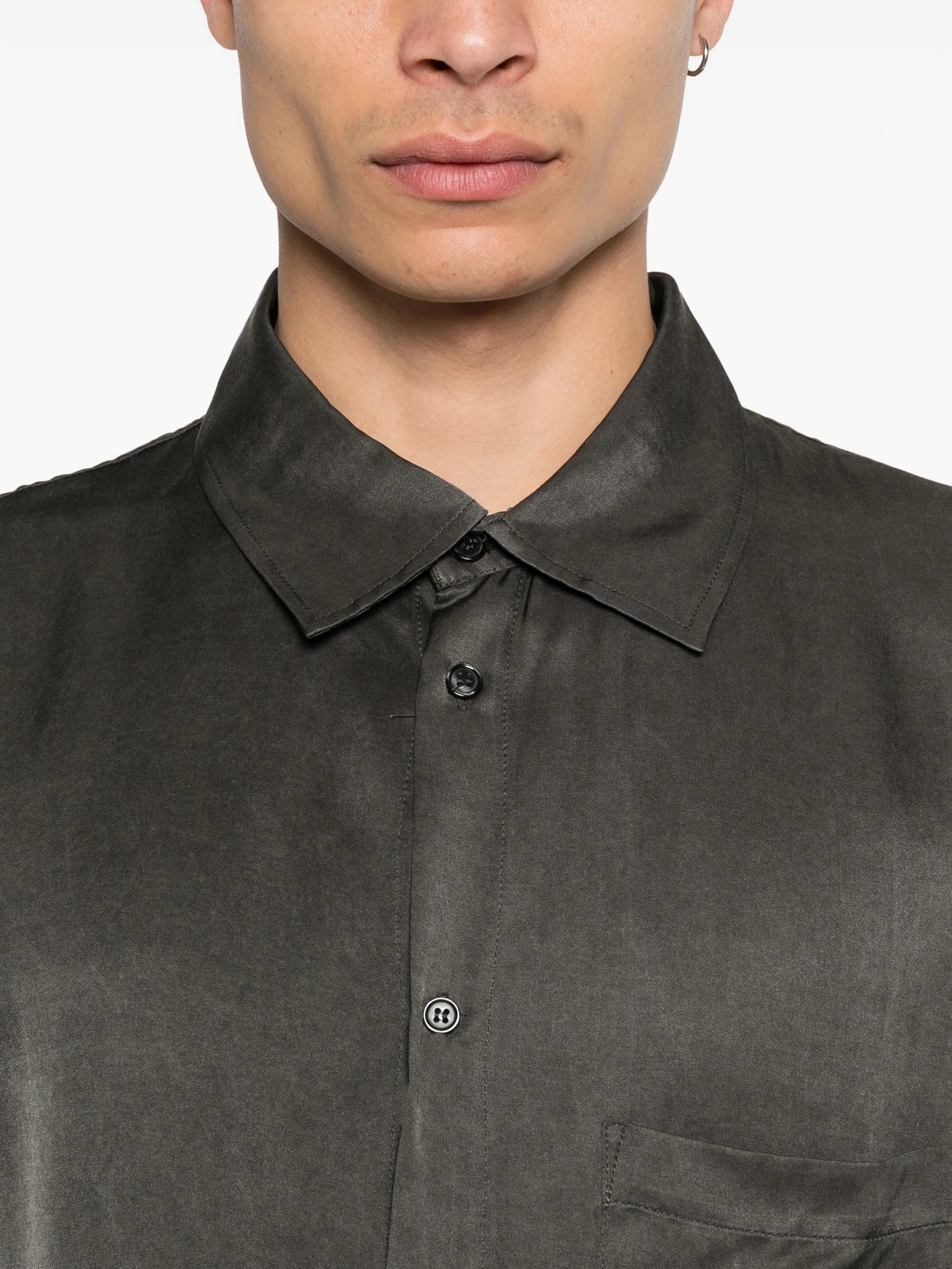 Won Hundred Pete chest - pocket button - fastening shirt