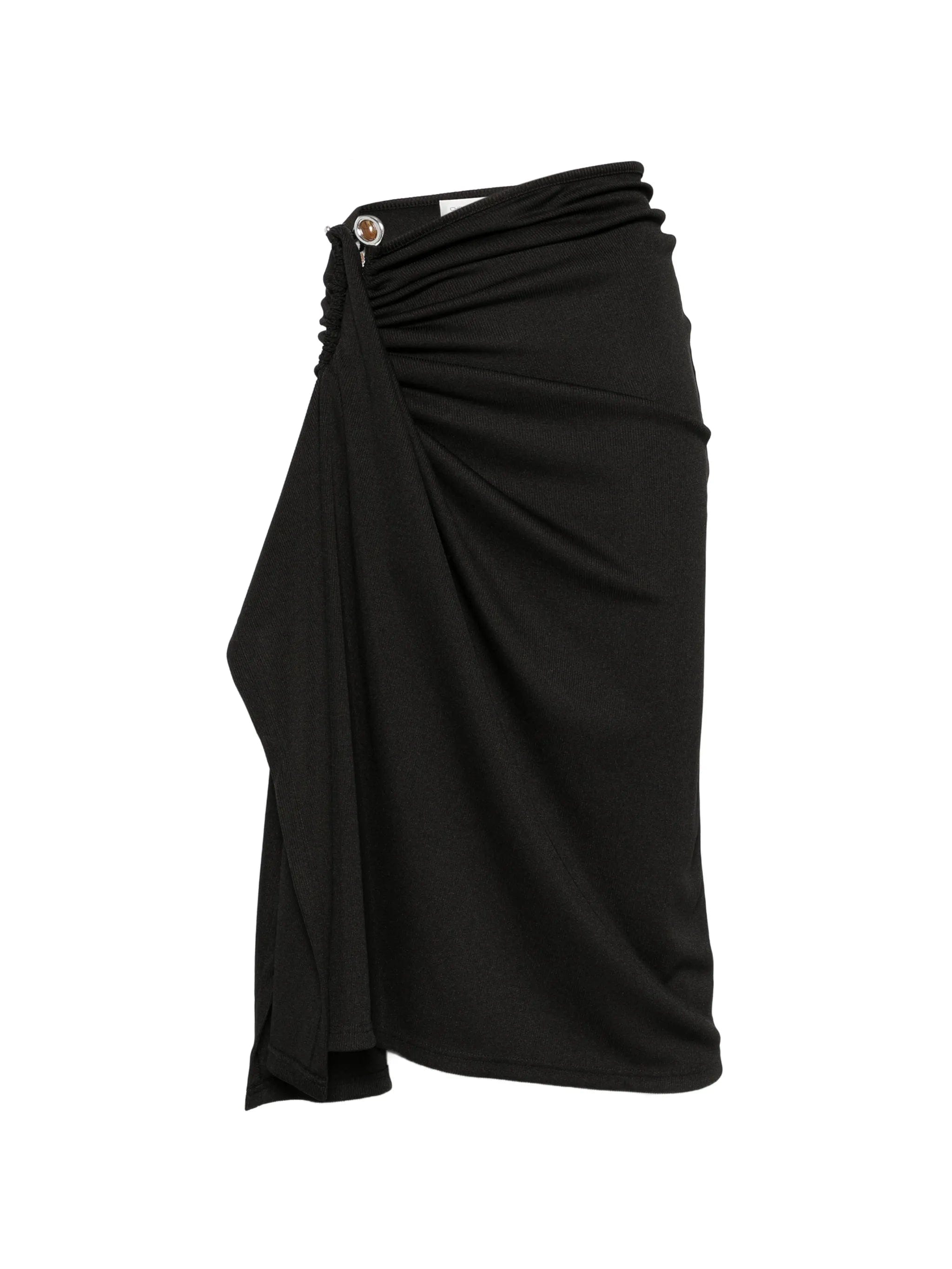 Christopher Esber crystal - clasp cascade midi skirt