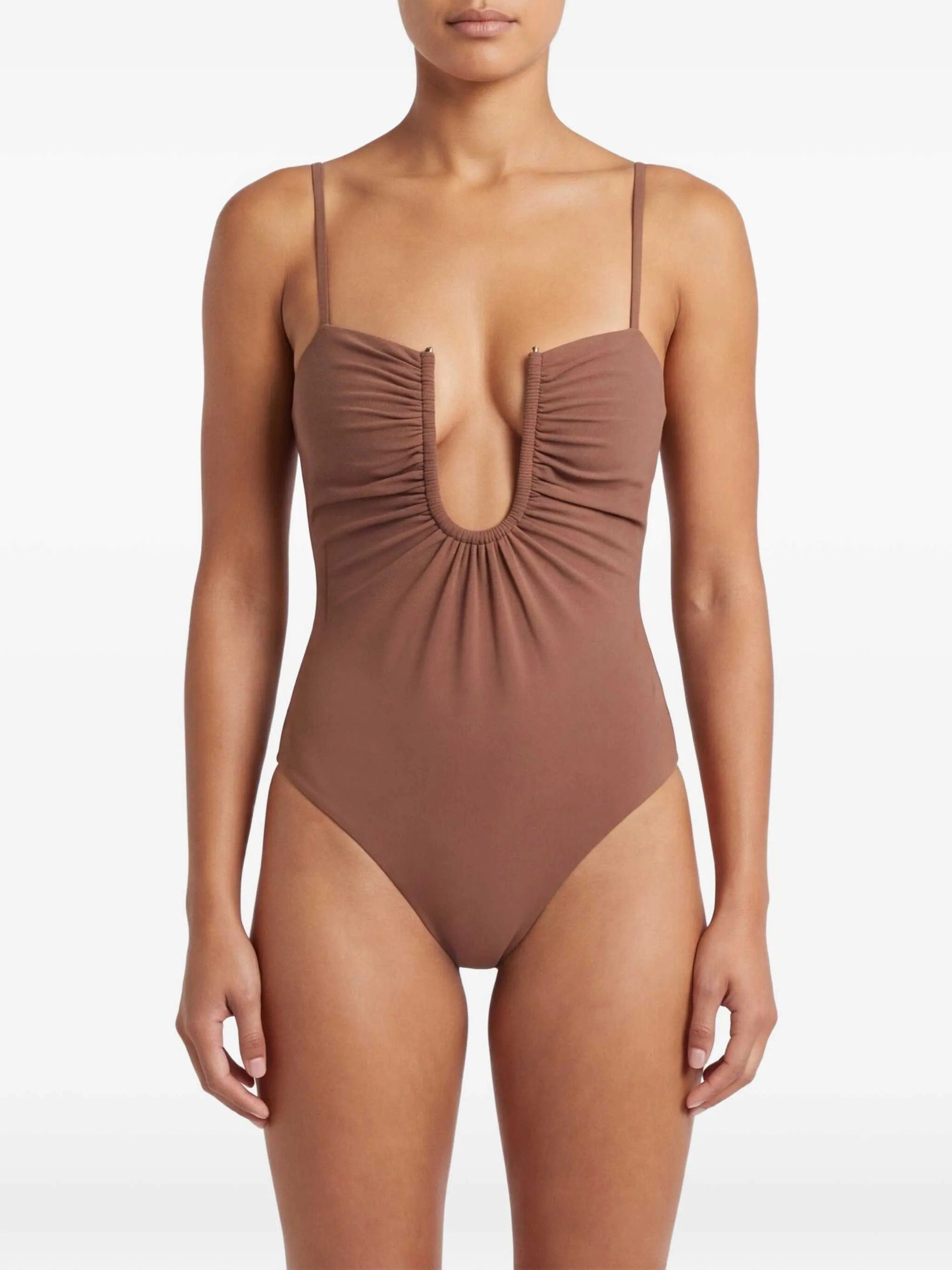 Christopher Esber Arced ruched swimsuit
