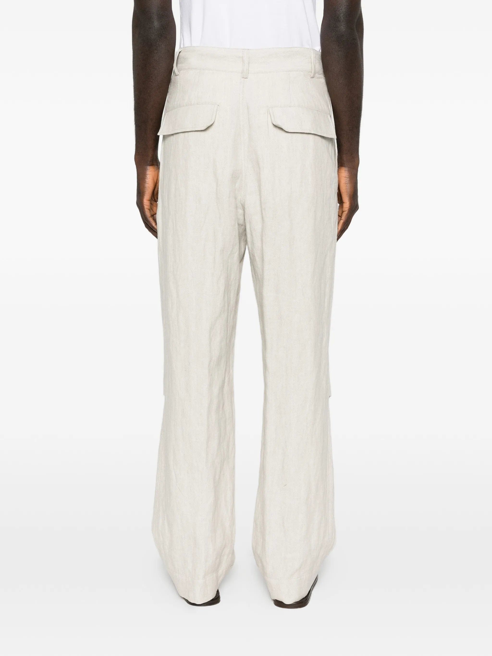Dries Van Noten side - pocket straight trousers