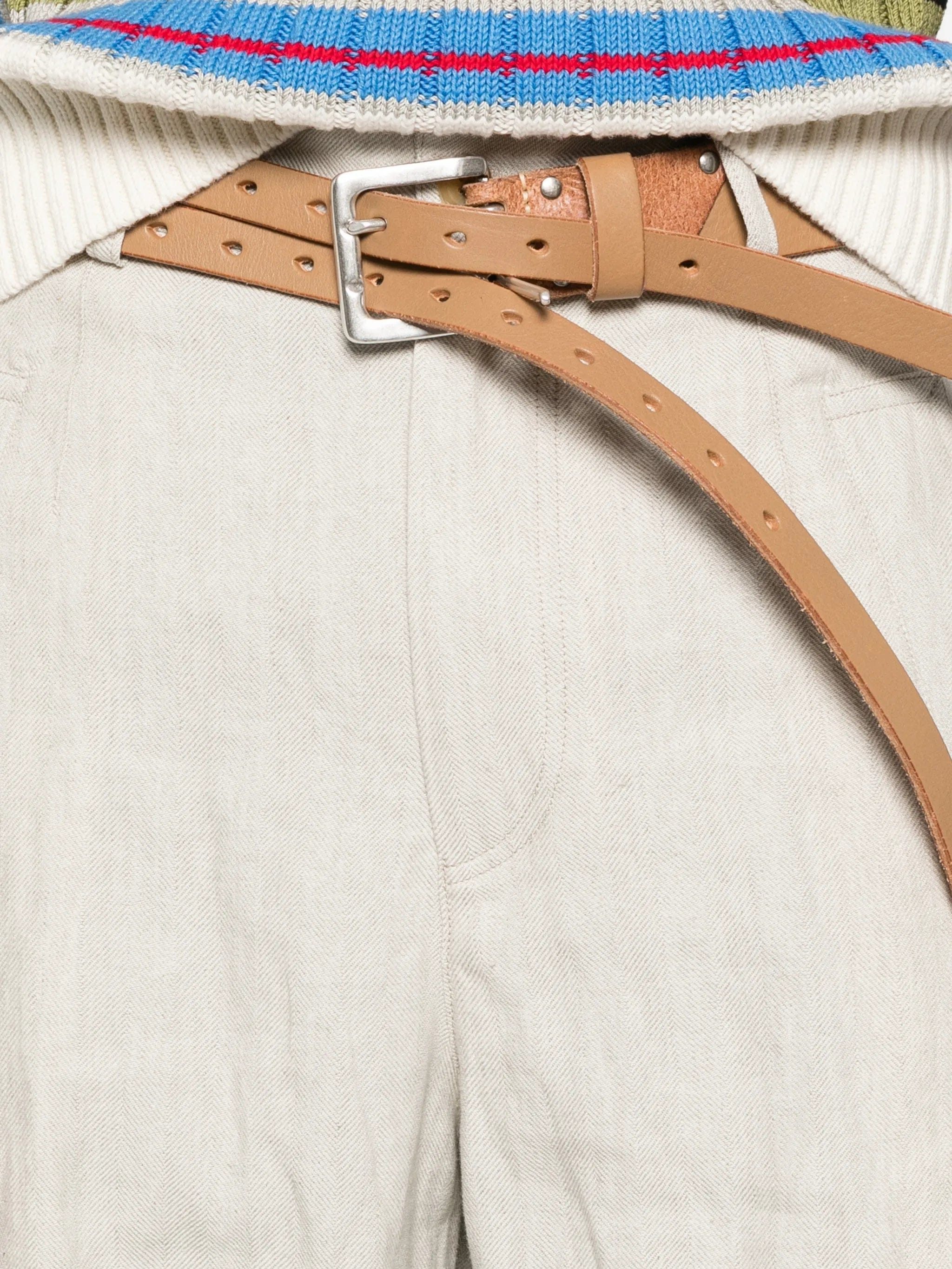 Dries Van Noten side - pocket straight trousers