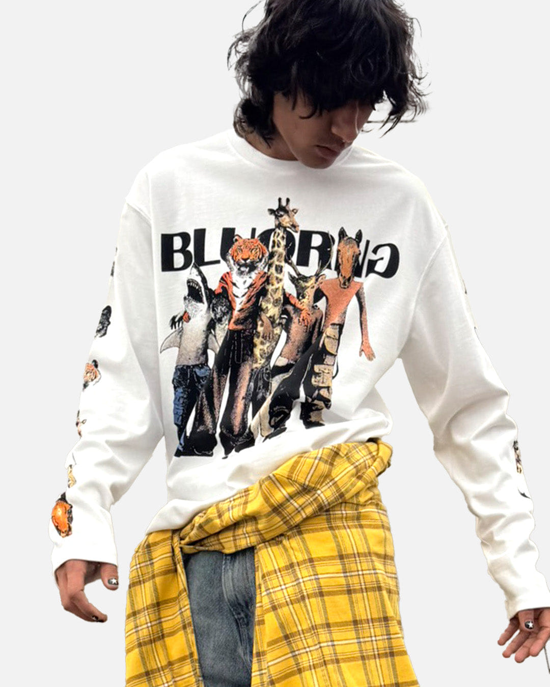 WHITE* Wild Bunch White Full Sleeve T - Shirt