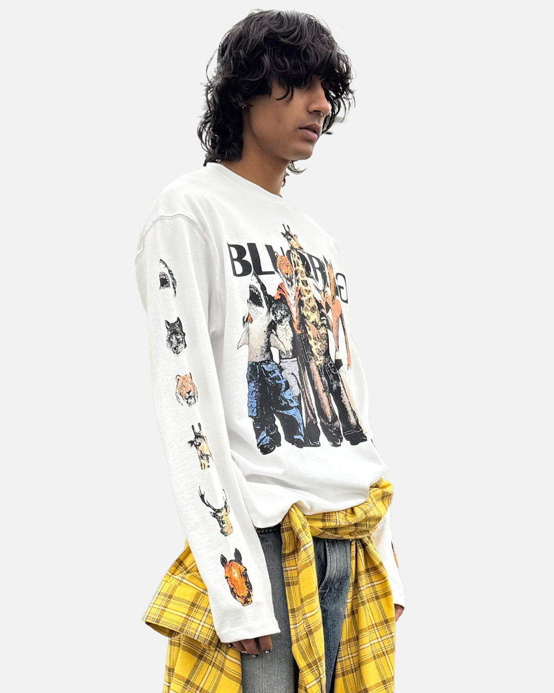 WHITE* Wild Bunch White Full Sleeve T - Shirt