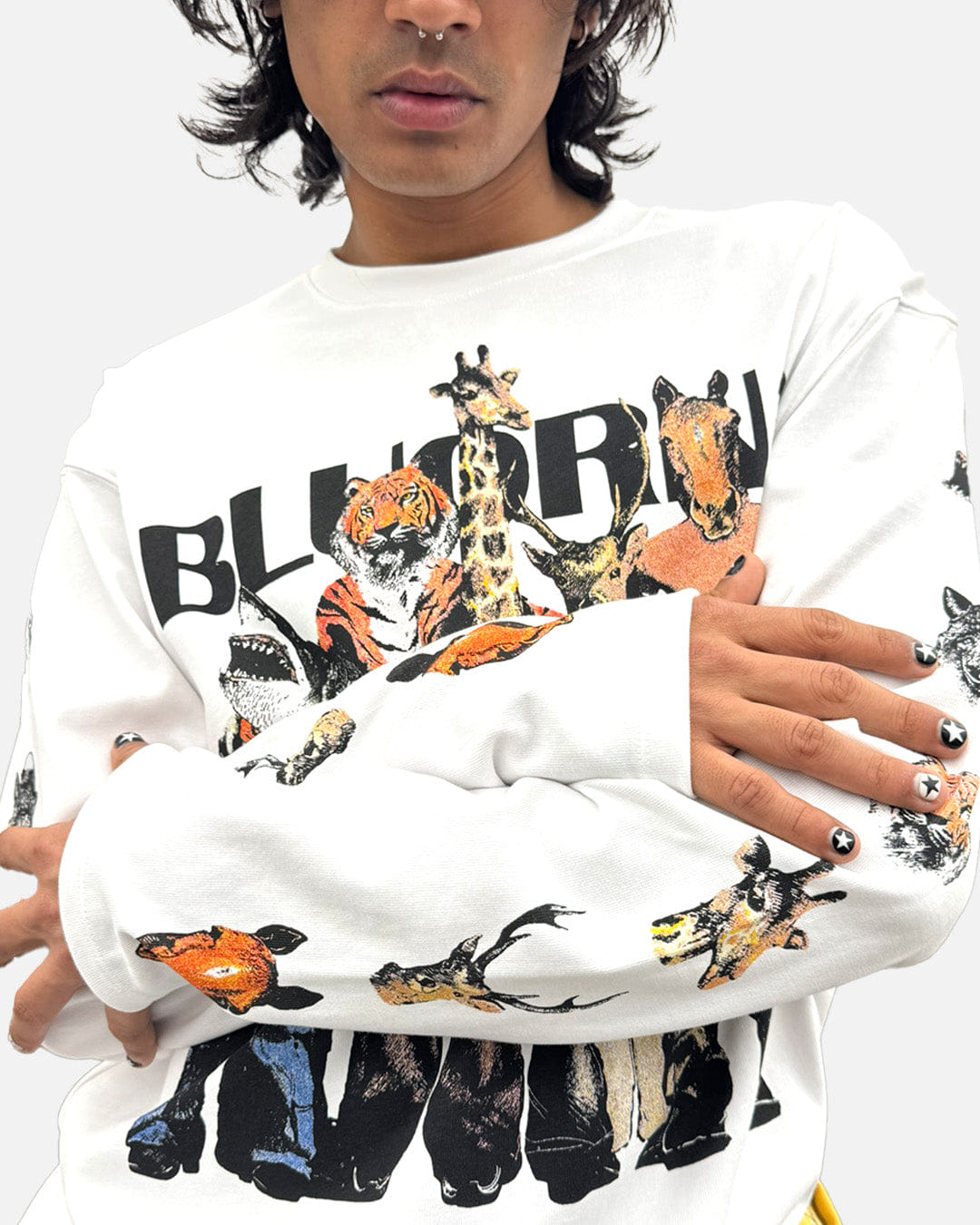 WHITE* Wild Bunch White Full Sleeve T - Shirt