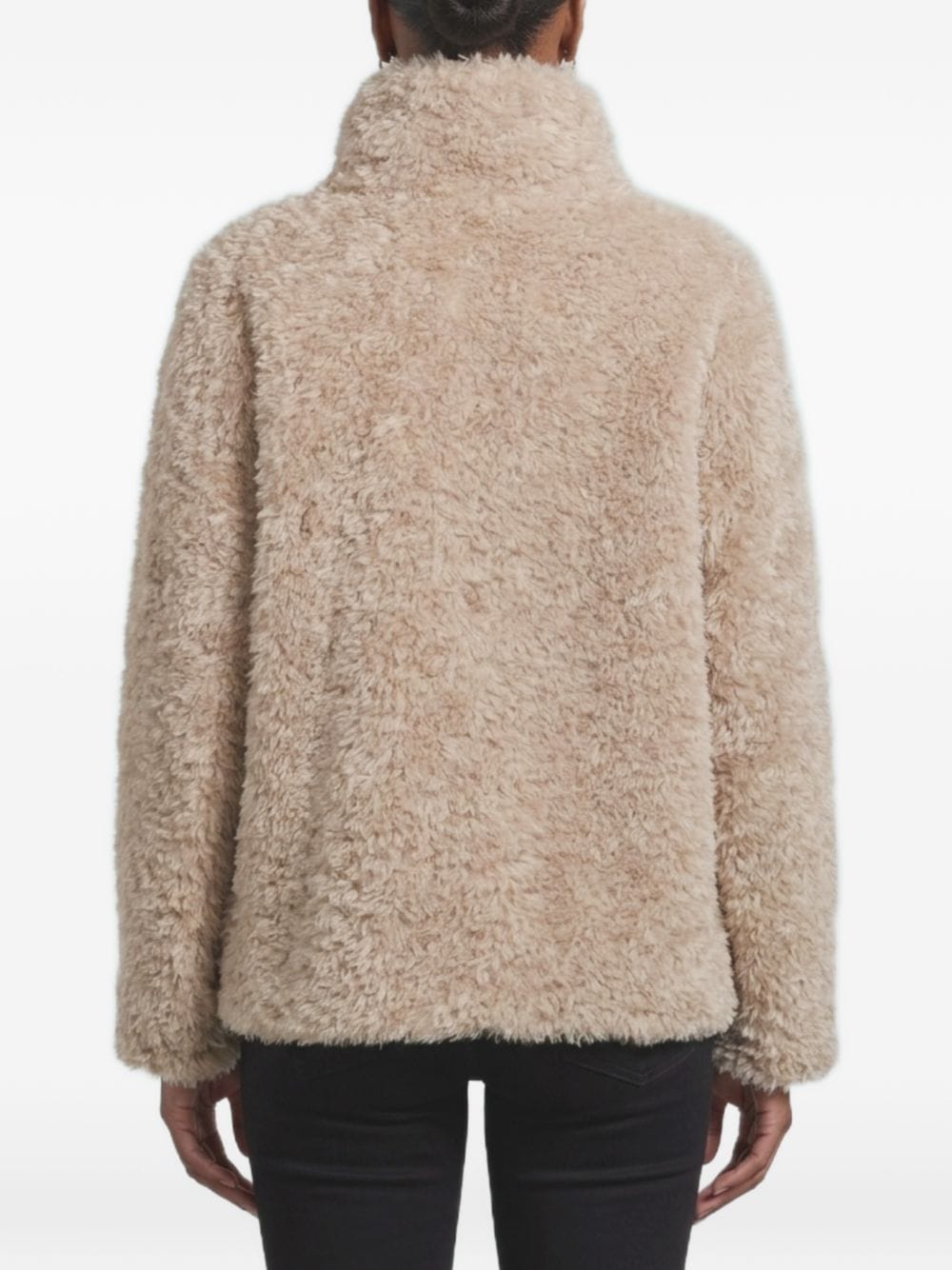 HERNO Faux Fur Coat — Beige