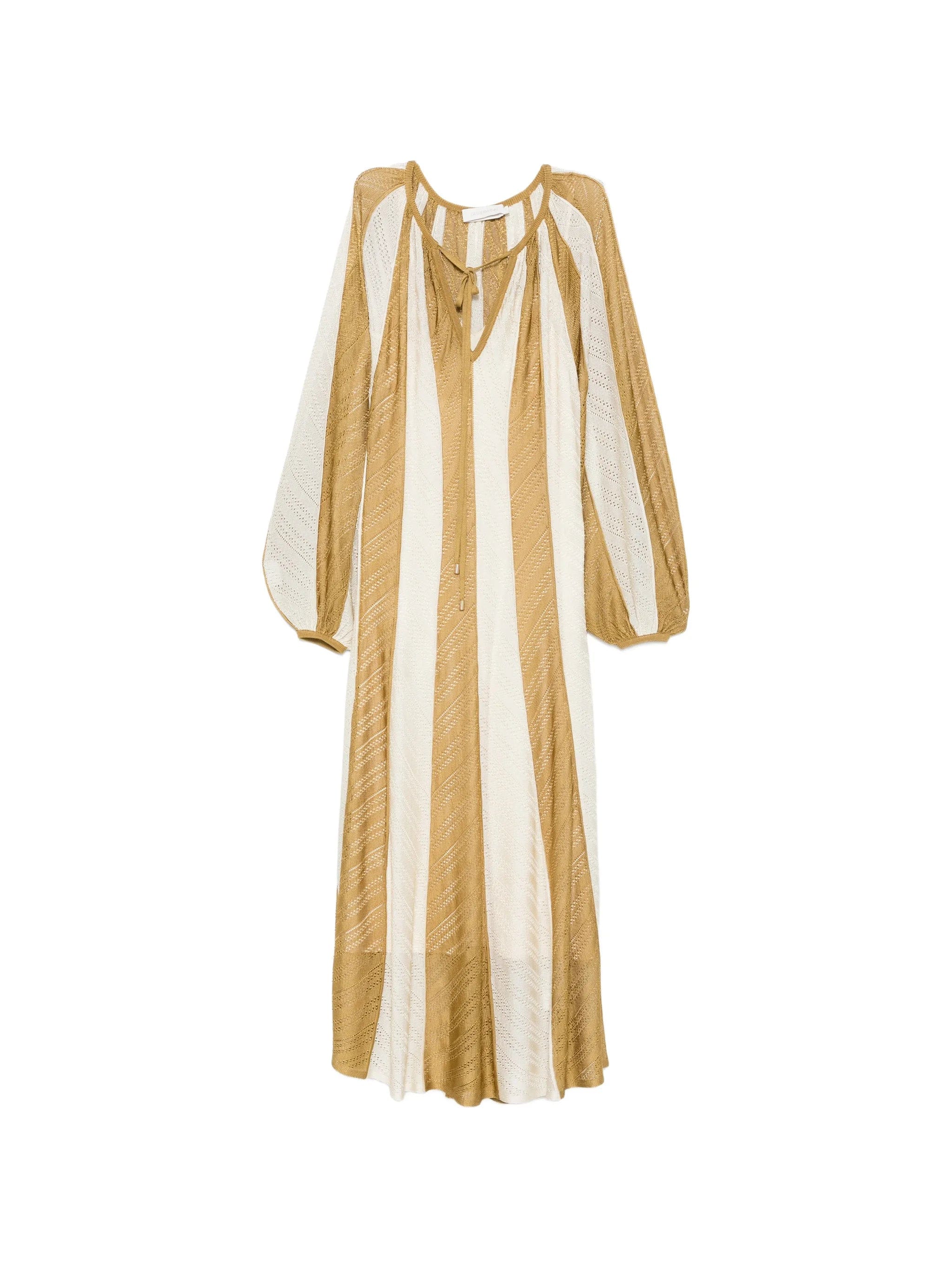 Zimmermann Mahon Splice long - sleeve striped maxi dress