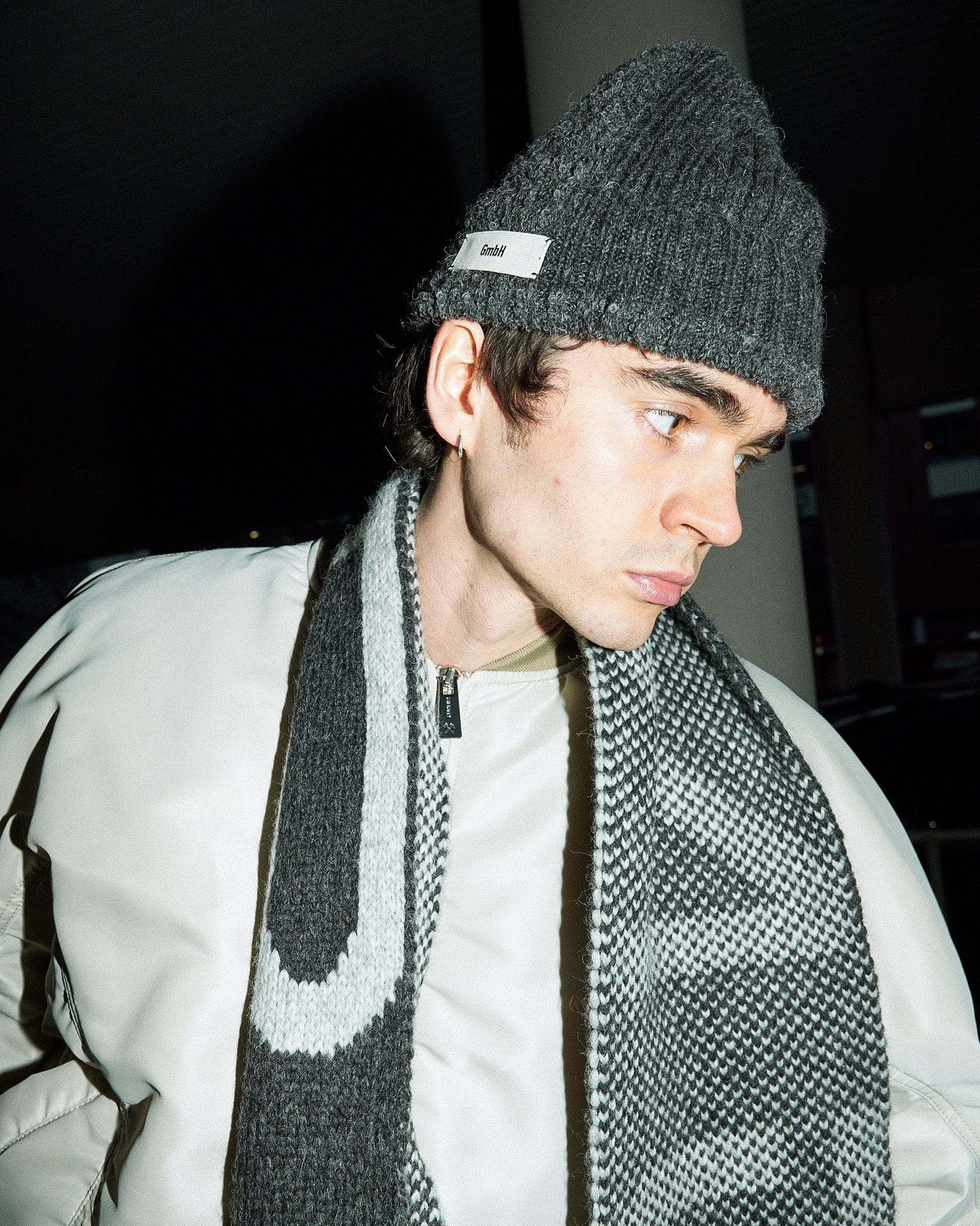Gmbh Knitted Colour Blocked Beanie