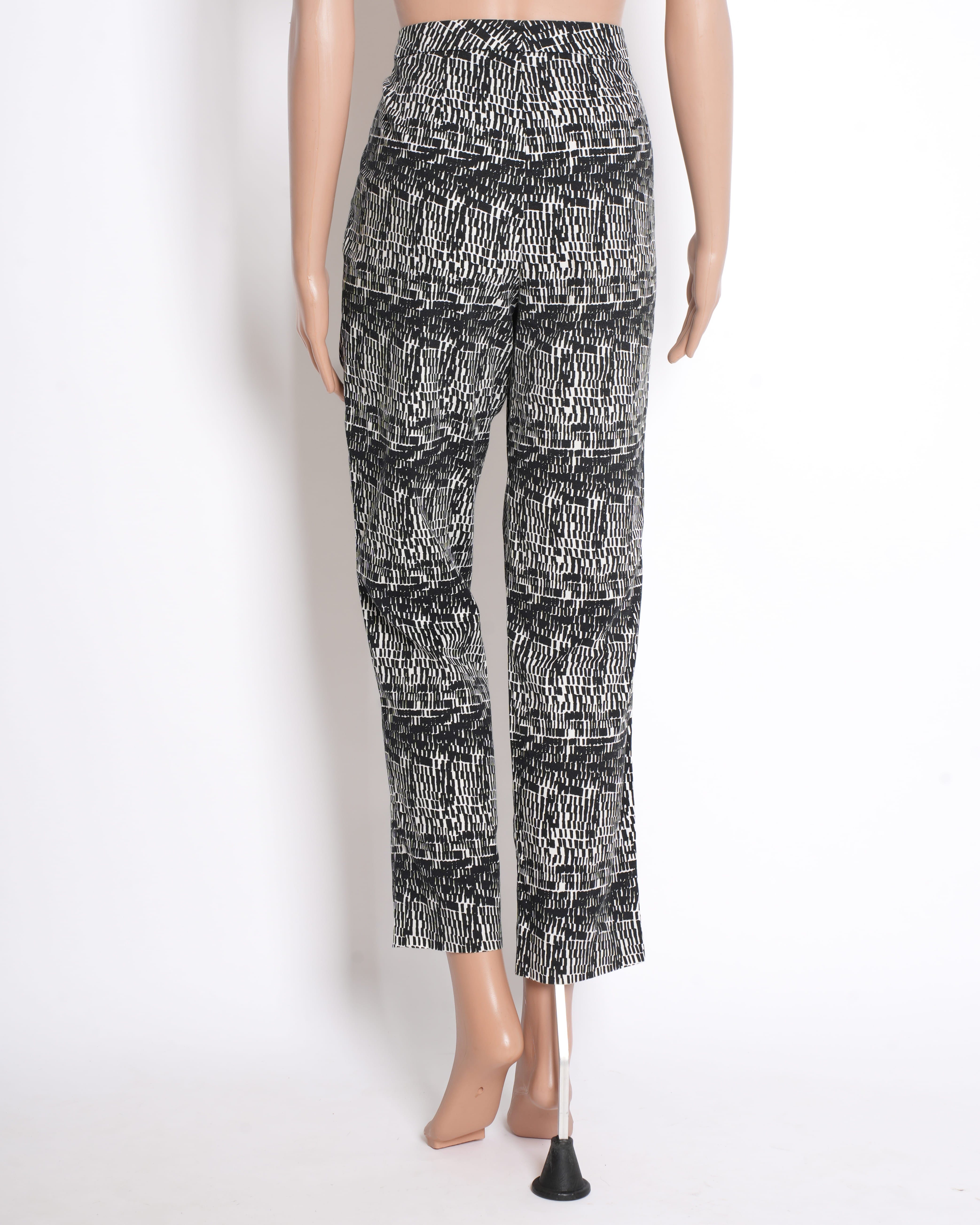 DKNY black an white printed Pants