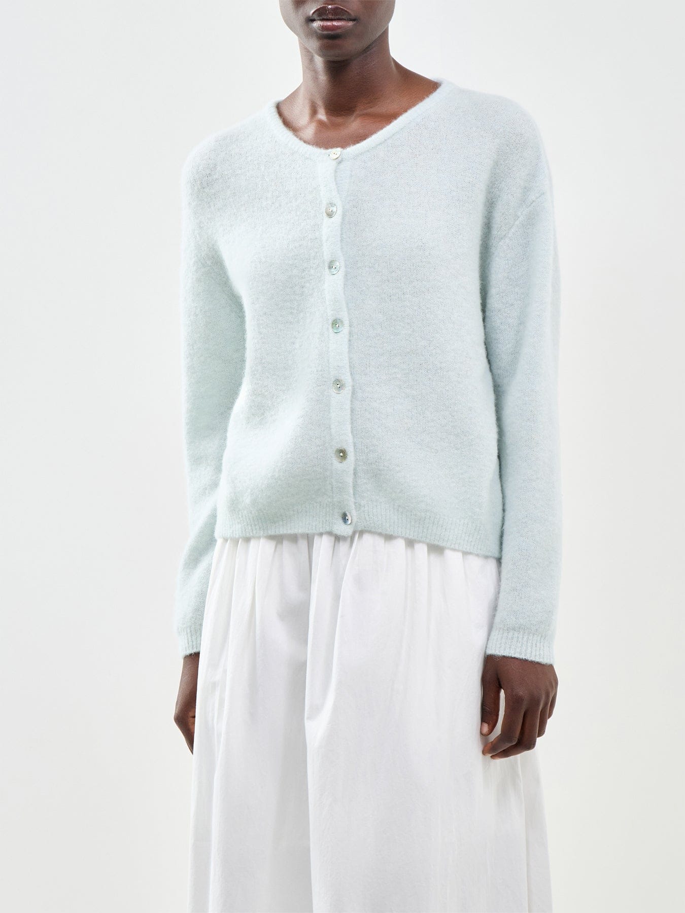 American Vintage Vitow Alpaca Blend Cardigan Blue