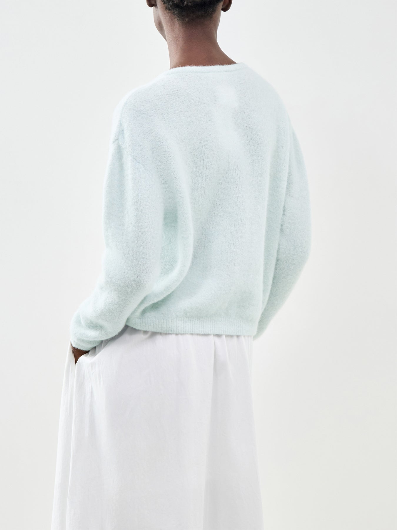 American Vintage Vitow Alpaca Blend Cardigan Blue
