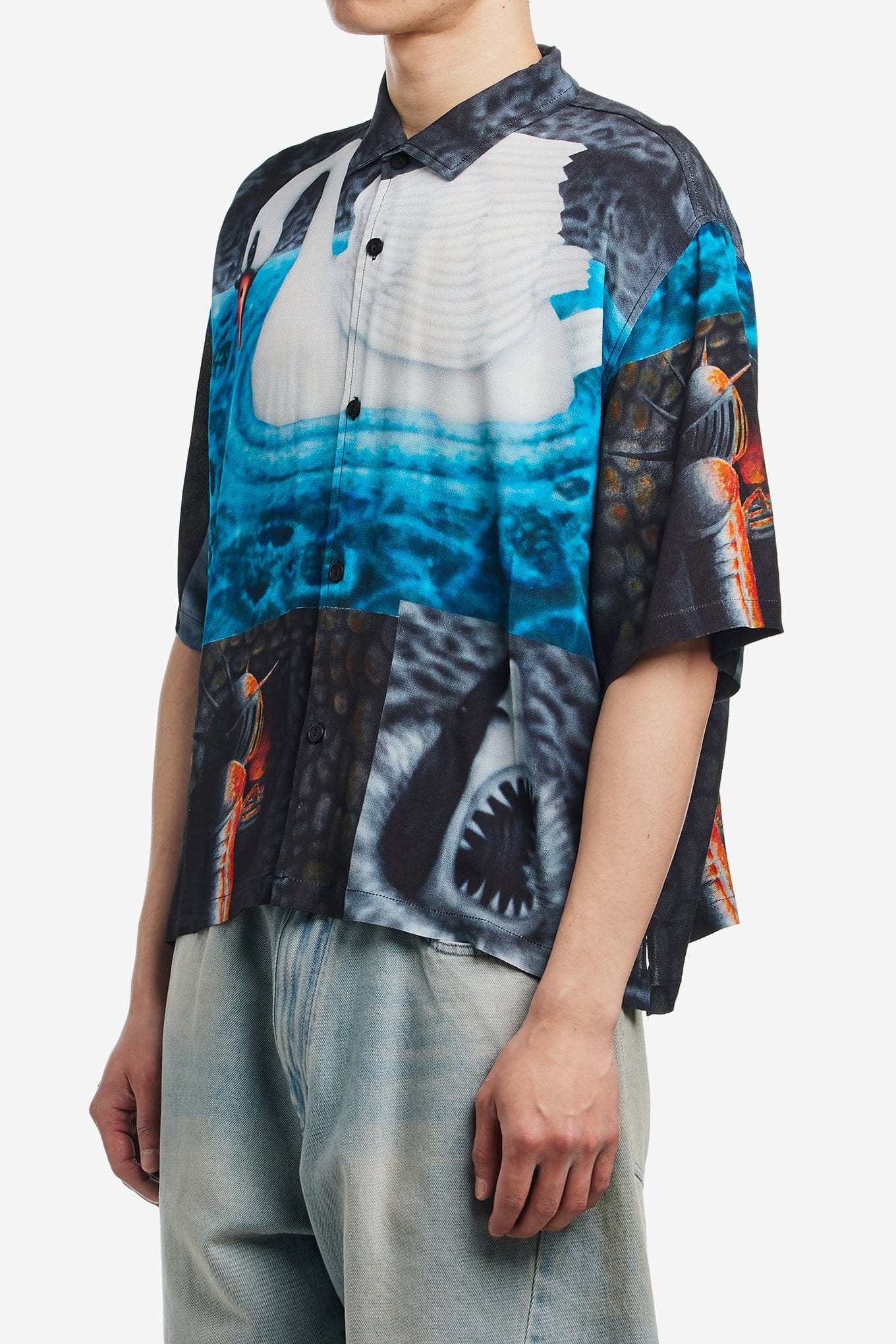 Brain Dead COPIA SHORT SLEEVE BUTTON DOWN SHIRT