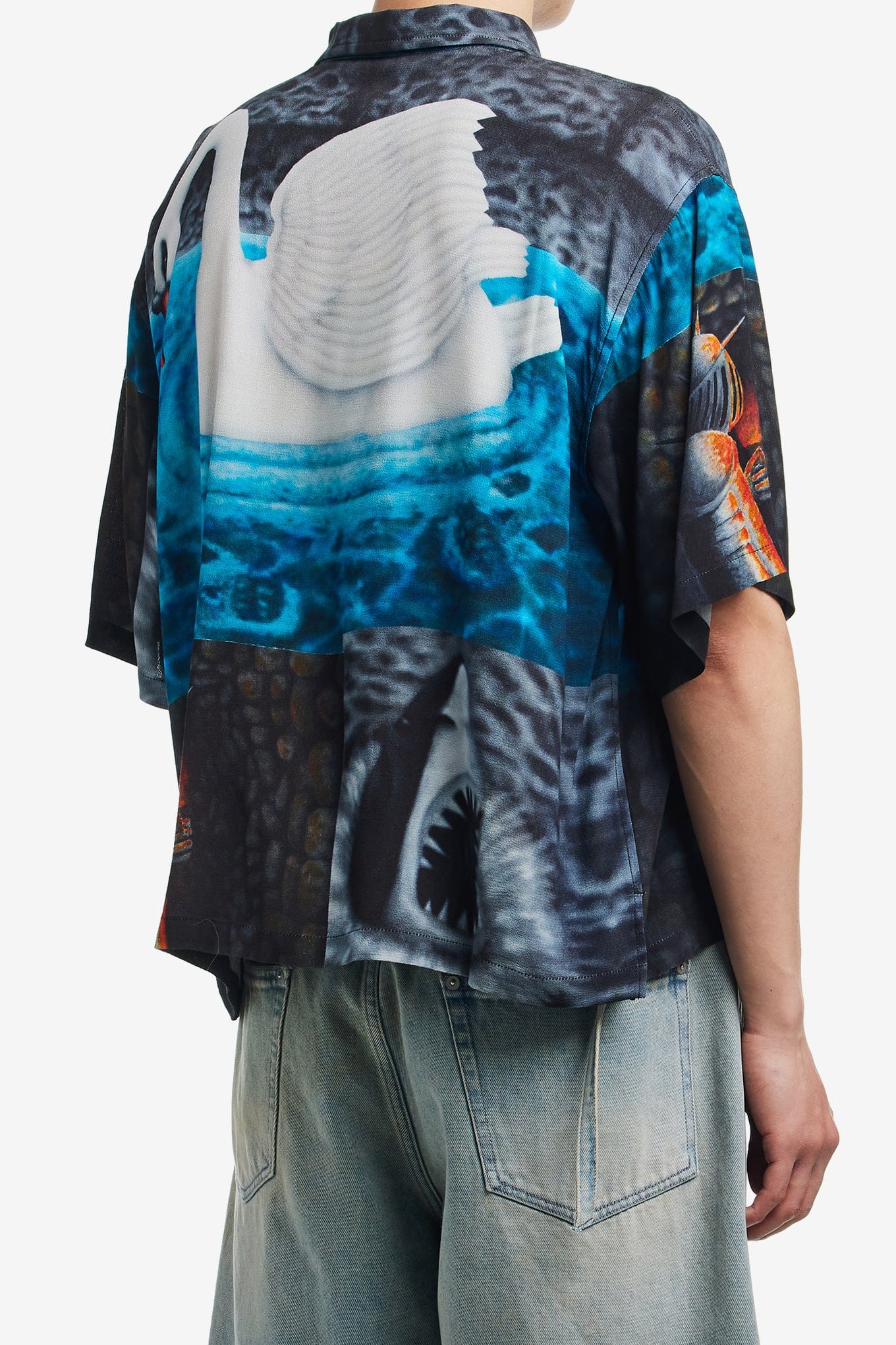 Brain Dead COPIA SHORT SLEEVE BUTTON DOWN SHIRT
