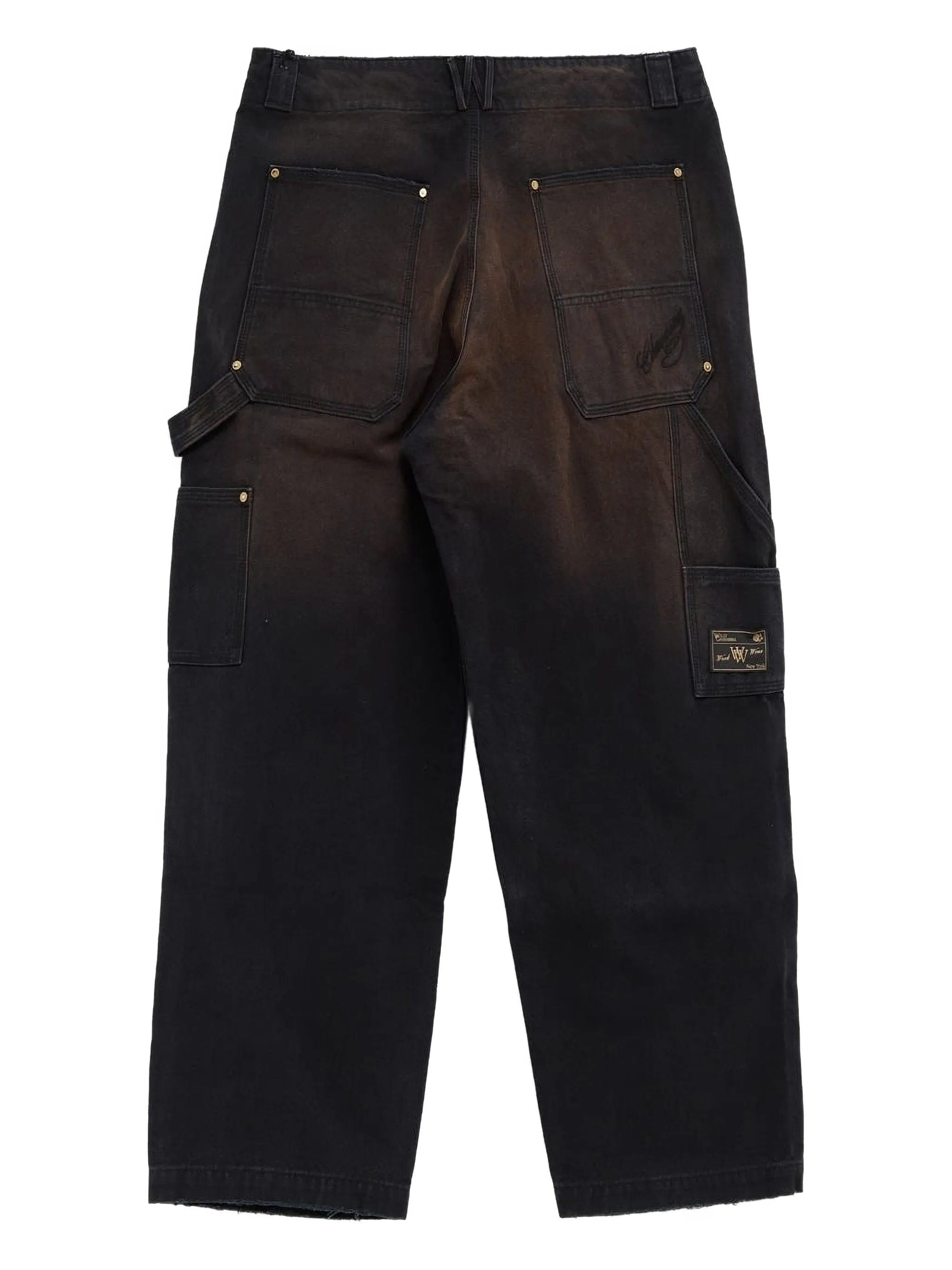 Willy Chavarria faded - effect trousers