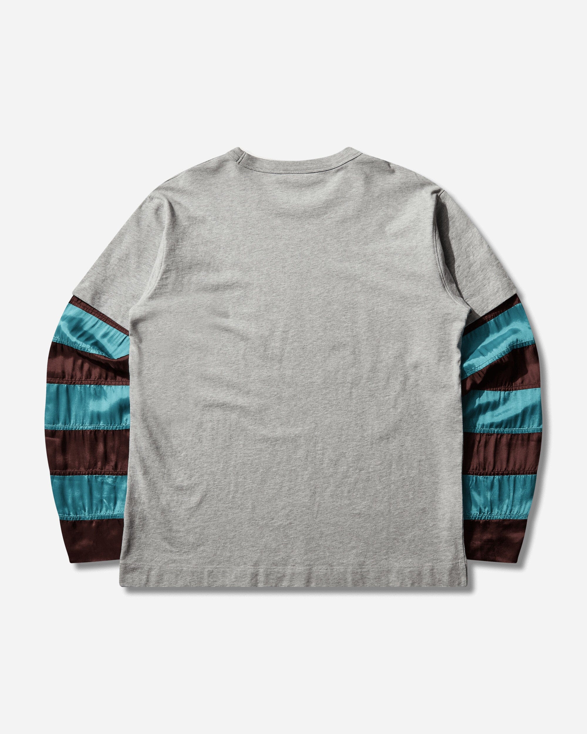 Dries Van Noten Men's Contrast Sleeves T - Shirt Grey Melange