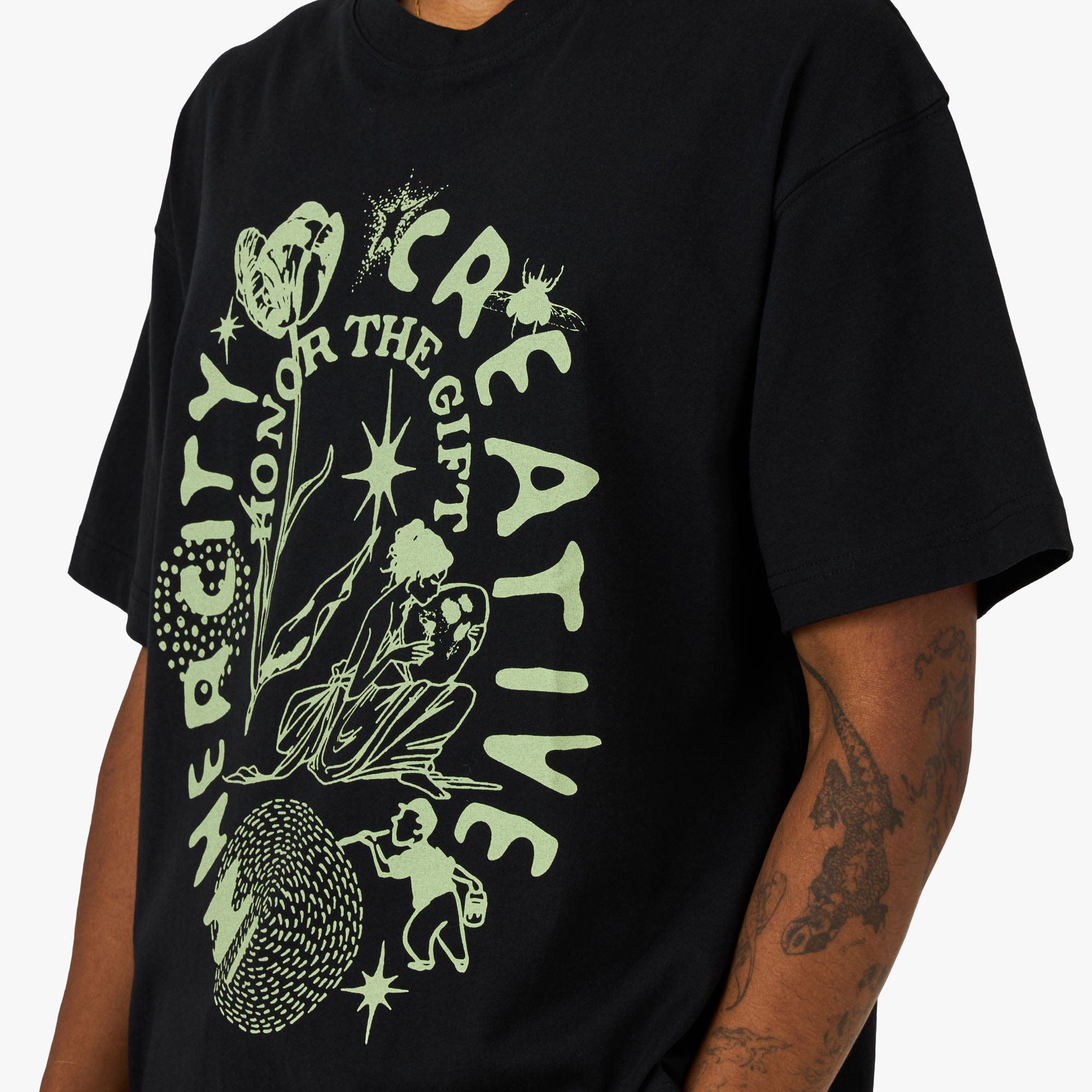 Honor The Gift Inner City Creative T - Shirt Black