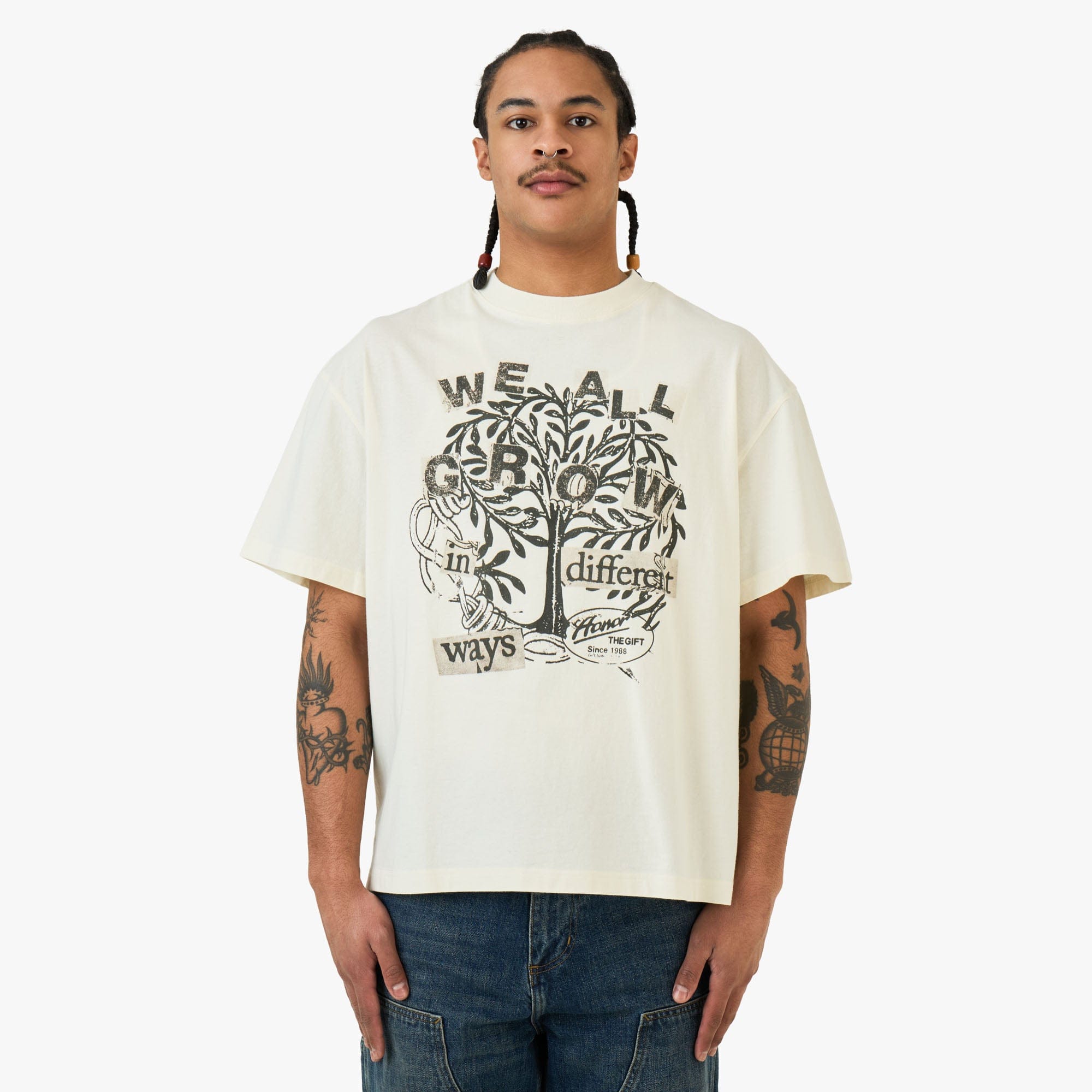 Honor The Gift We All Grow T - Shirt / White