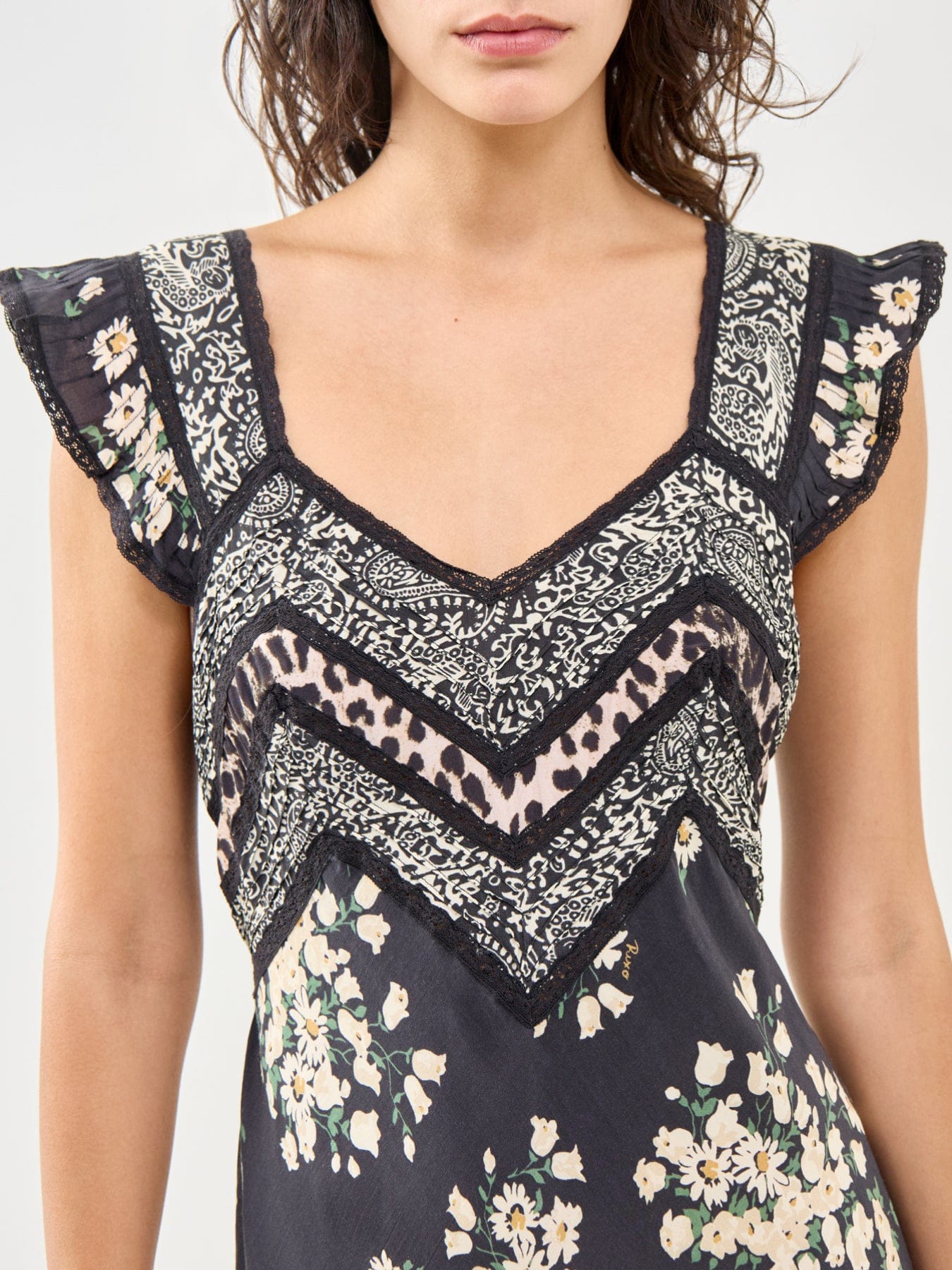 Rixo Bailee Midi Dress Multi