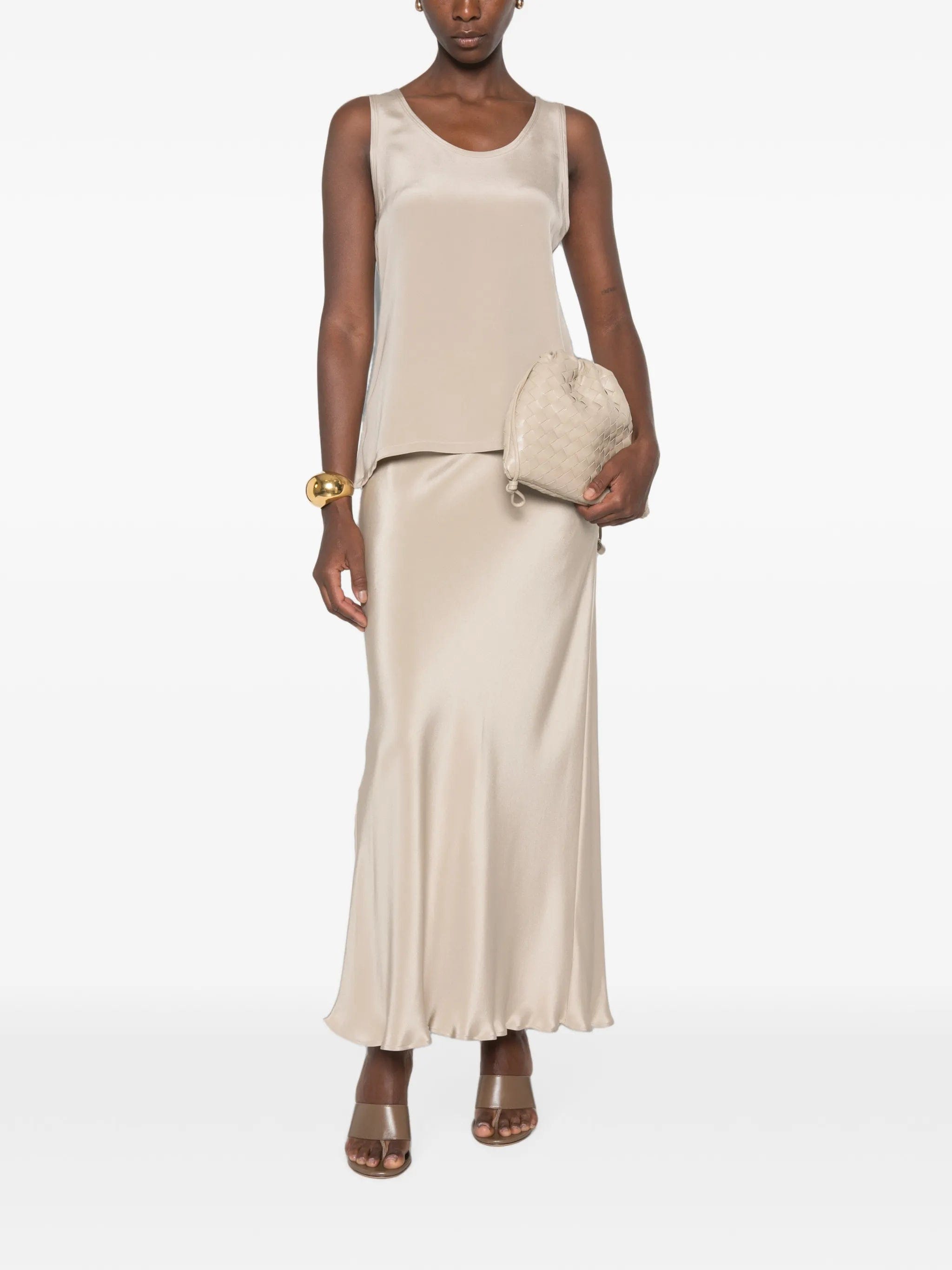 Max Mara Sospiro satin - finish skirt
