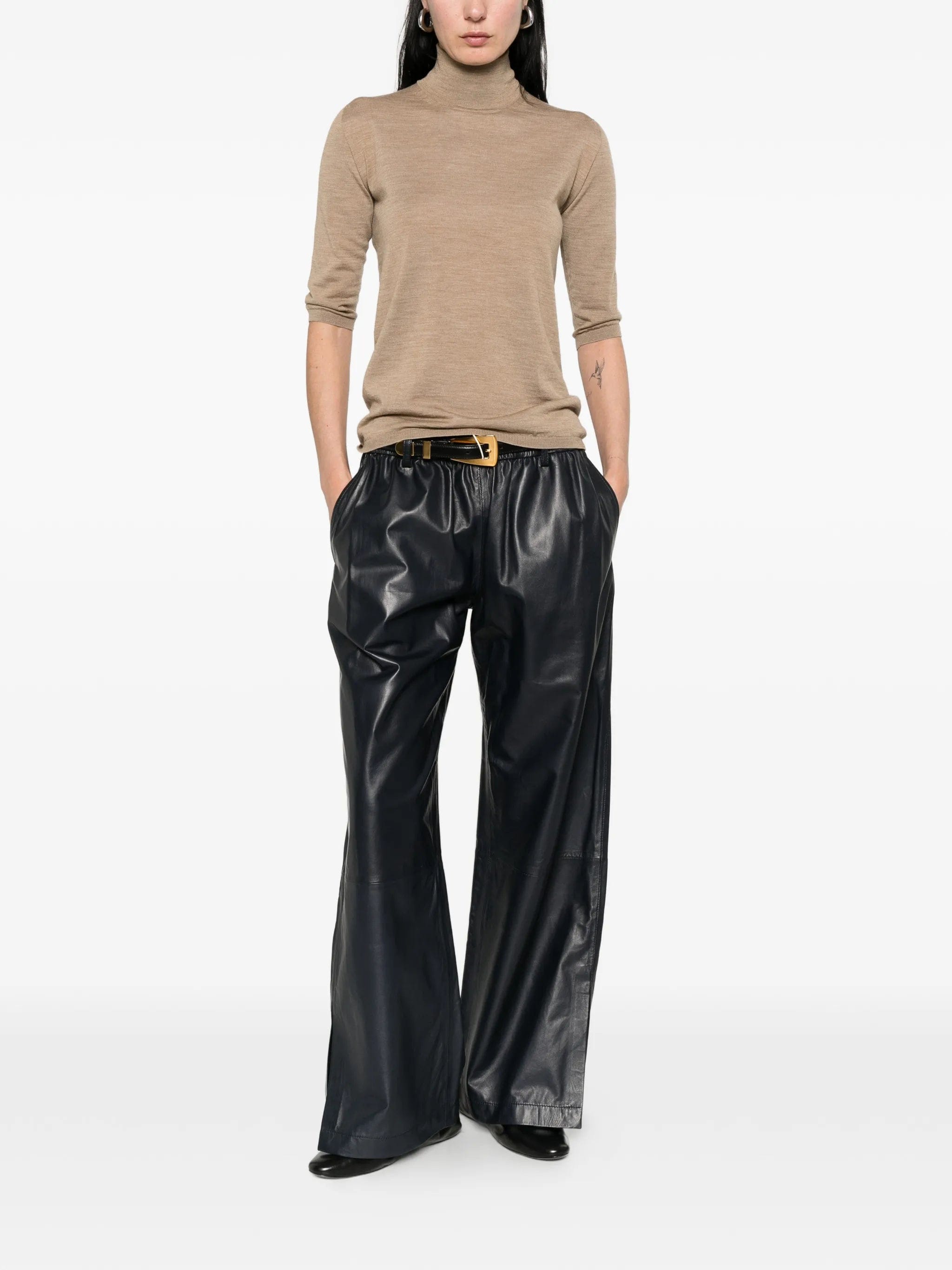 Max Mara Boa turtleneck quarter - sleeve sweater