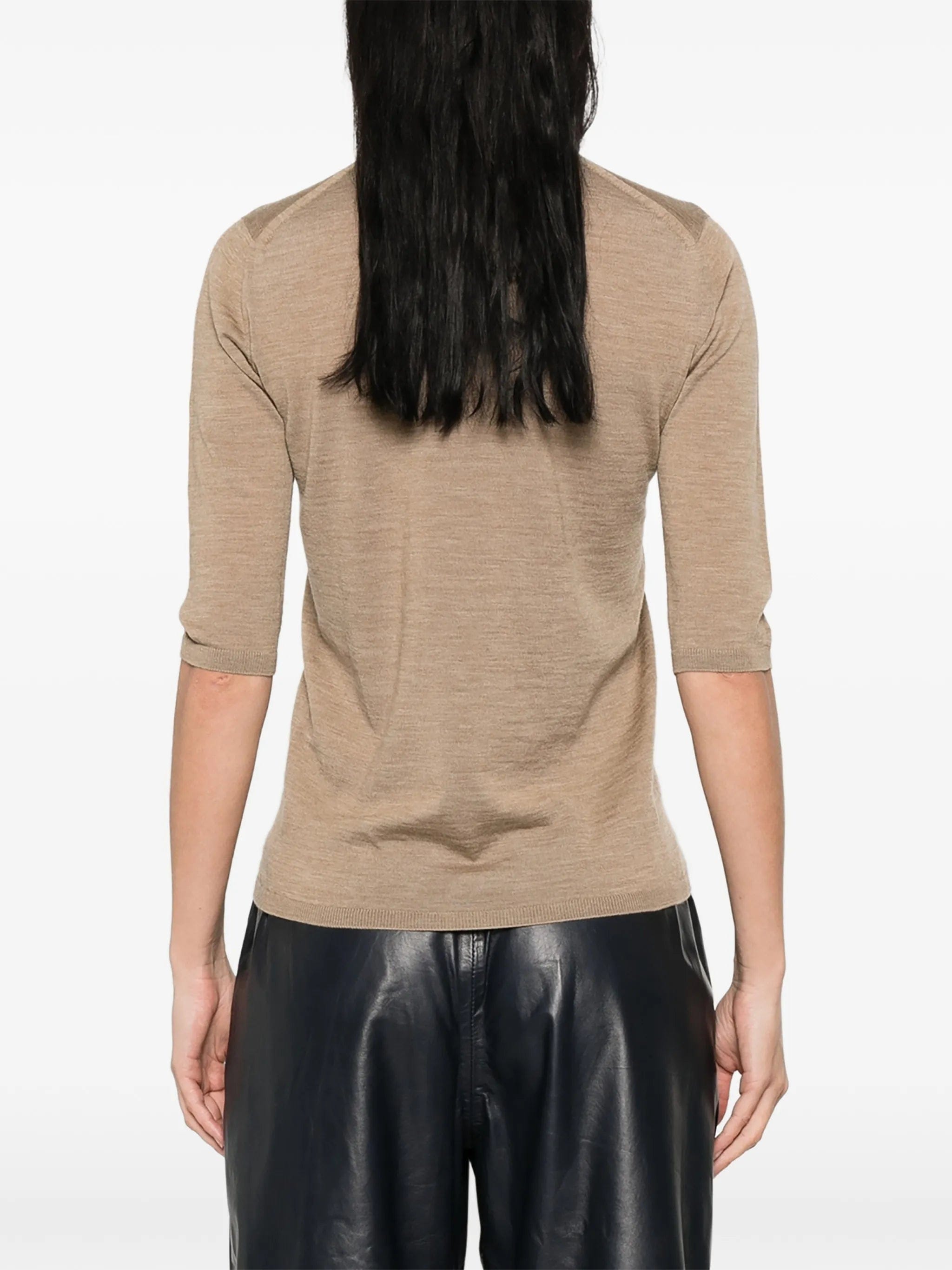 Max Mara Boa turtleneck quarter - sleeve sweater
