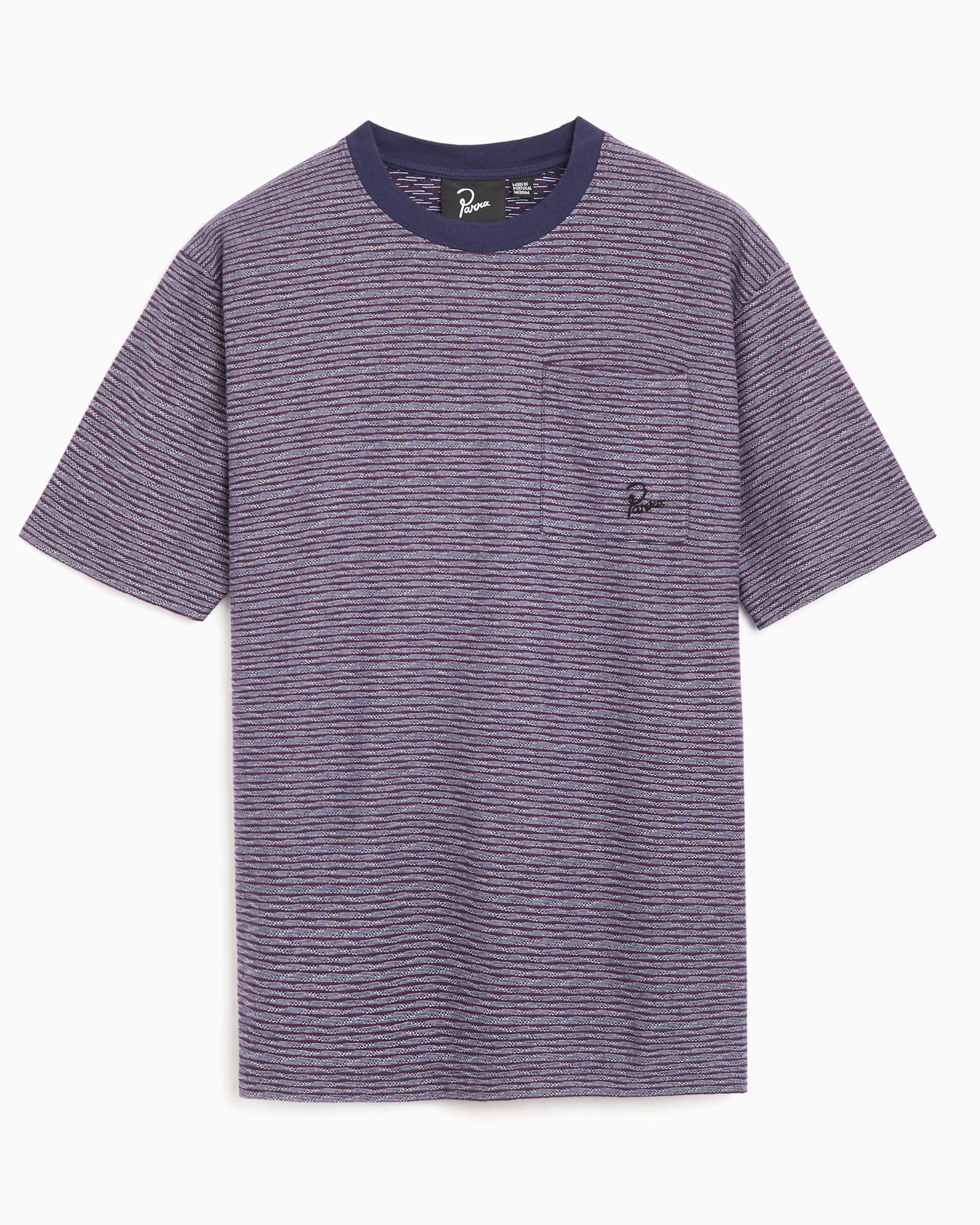 By Parra Camiseta de rayas Boxy by Parra Crooked para hombre