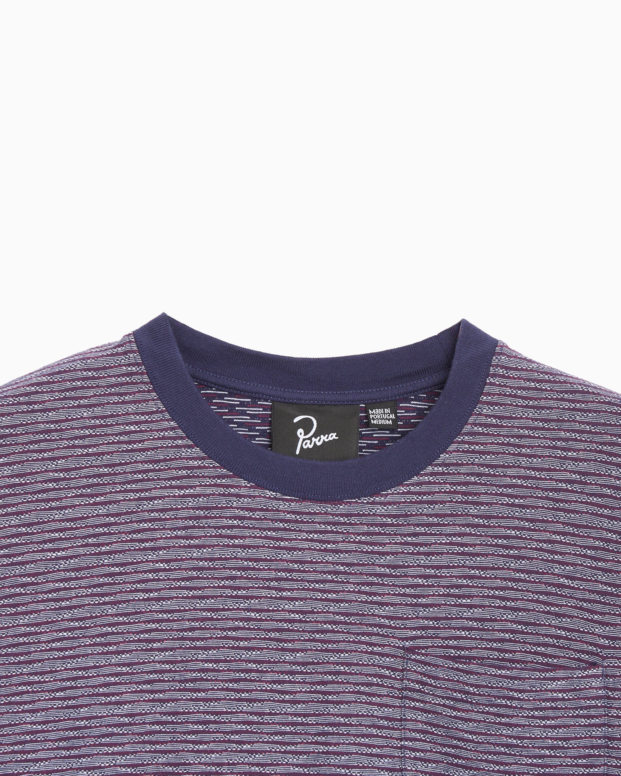 By Parra Camiseta de rayas Boxy by Parra Crooked para hombre