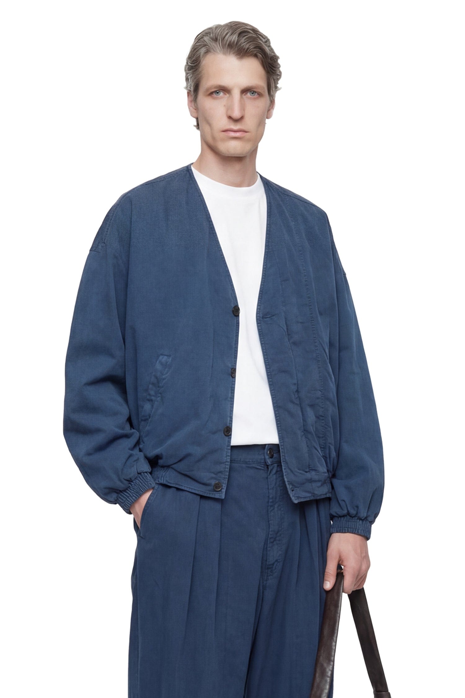HED Mayner V - Neck Denim Jacket