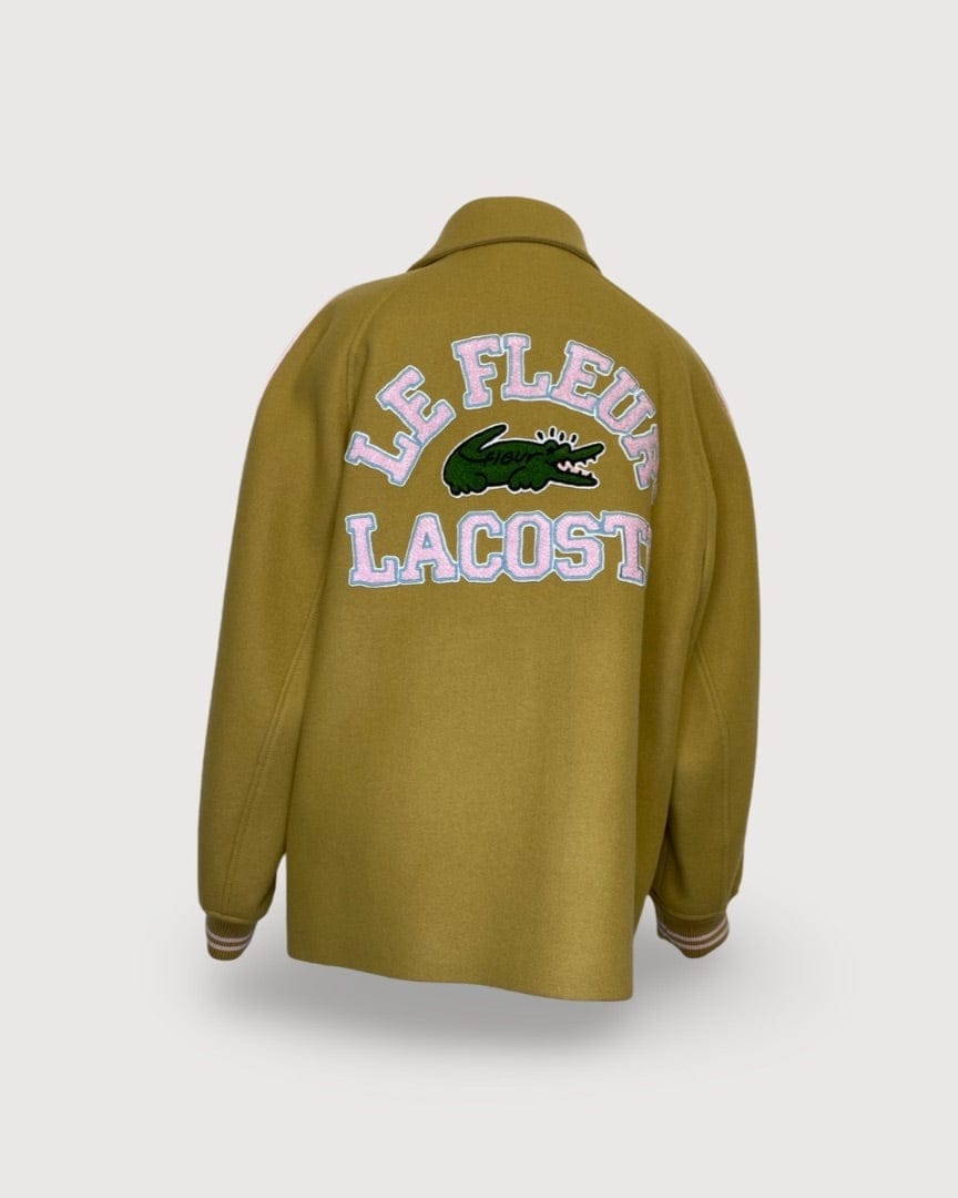 Lacoste x Golf le Fleur Yellow Lacoste x Golf Le Fleur Varsity Jacket, L