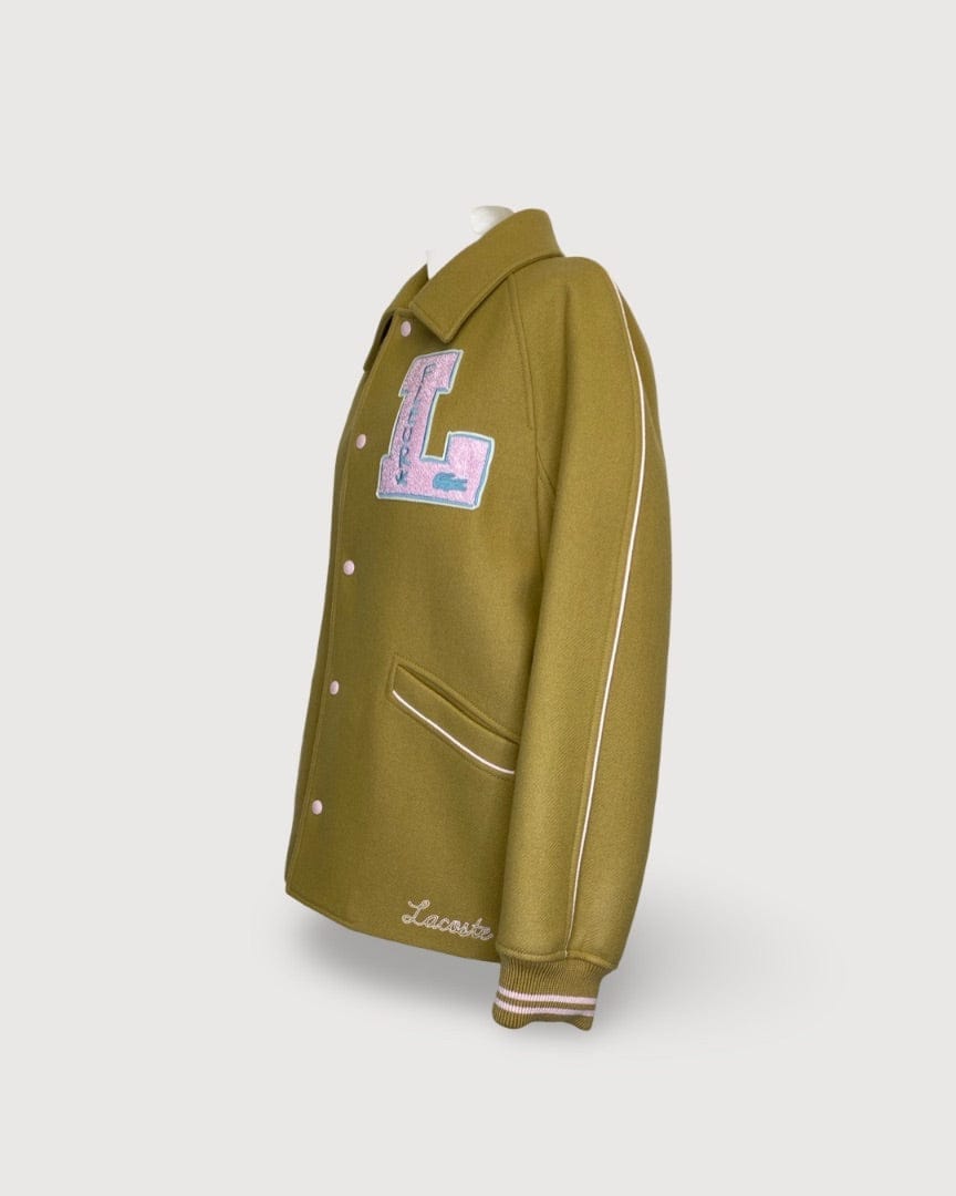 Lacoste x Golf le Fleur Yellow Lacoste x Golf Le Fleur Varsity Jacket, L