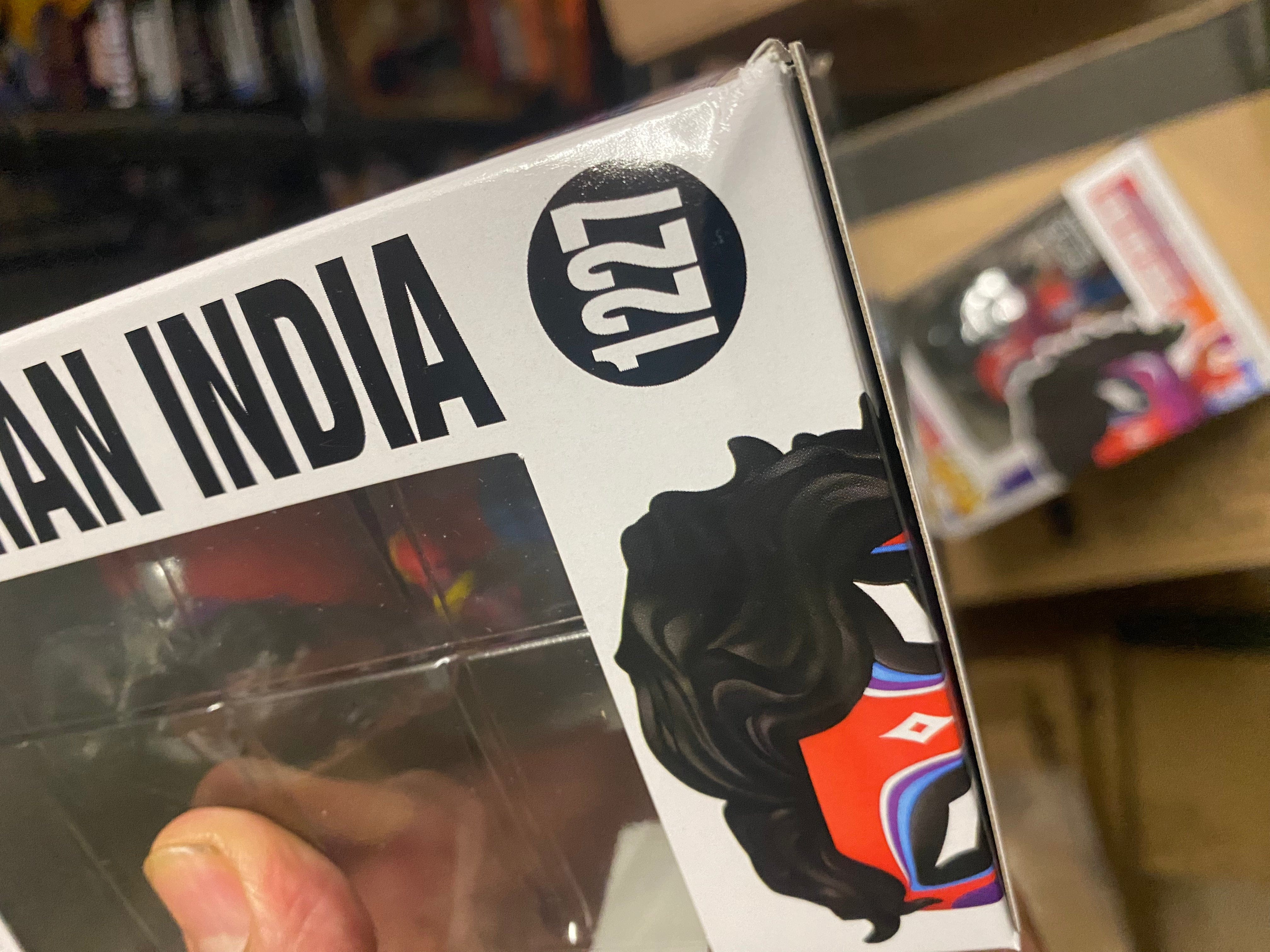 Funko Pop **Damaged Box**Funko Pop Spider - Man India Across the Spider - Verse FYE Exclusive 1227 Vinyl Figure