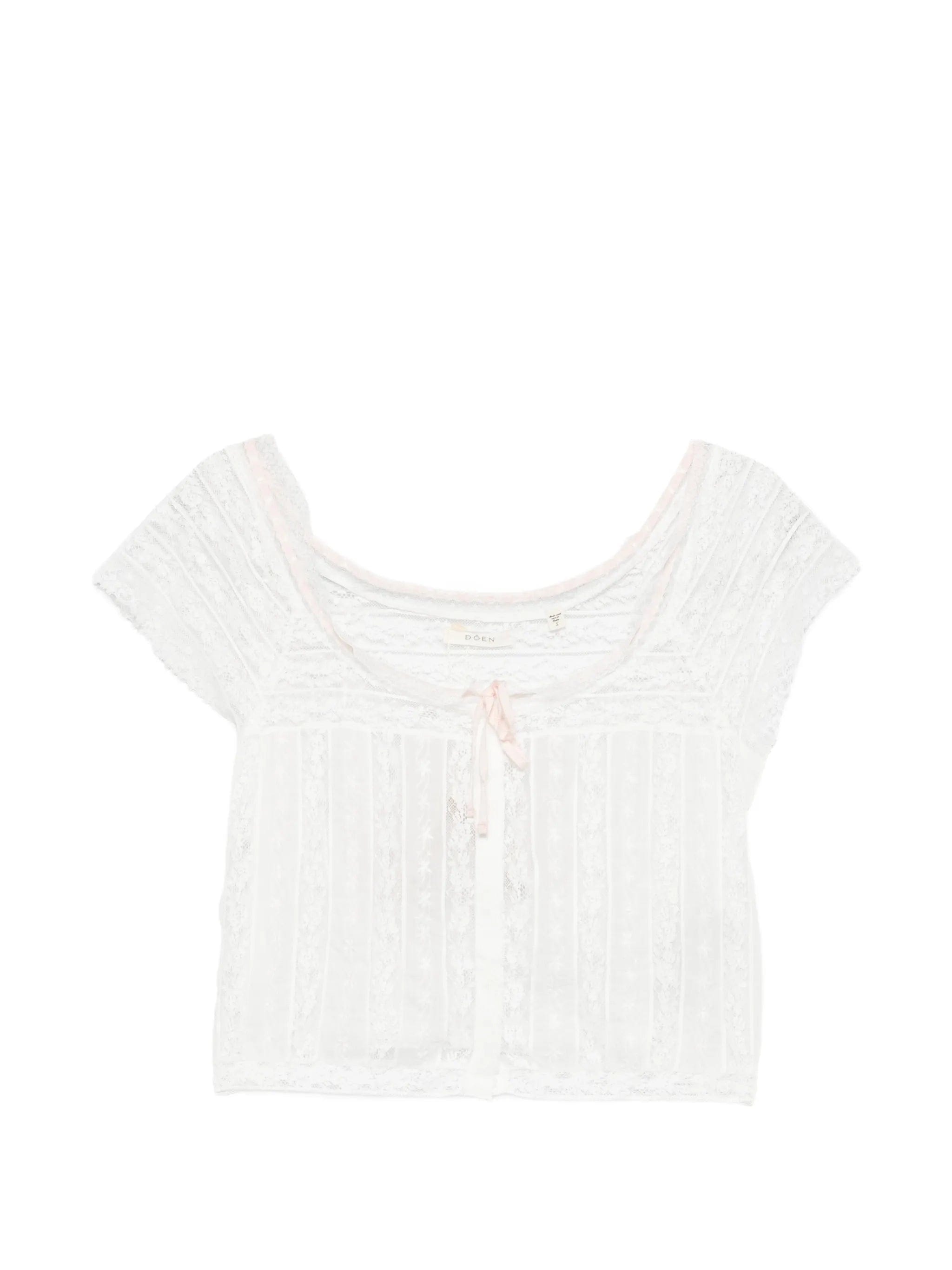 DÔEN Greta lace - trim top