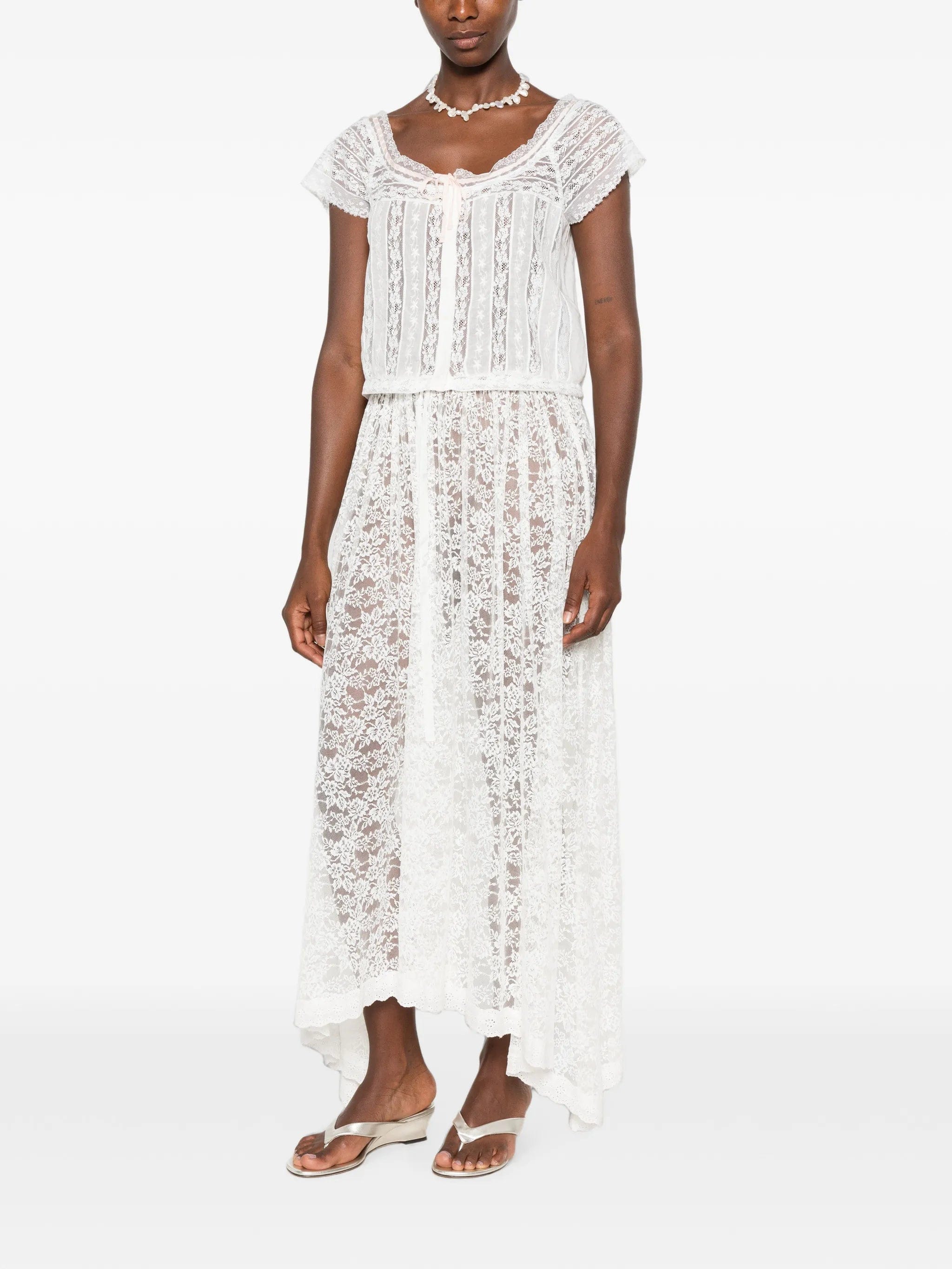 DÔEN Greta lace - trim top
