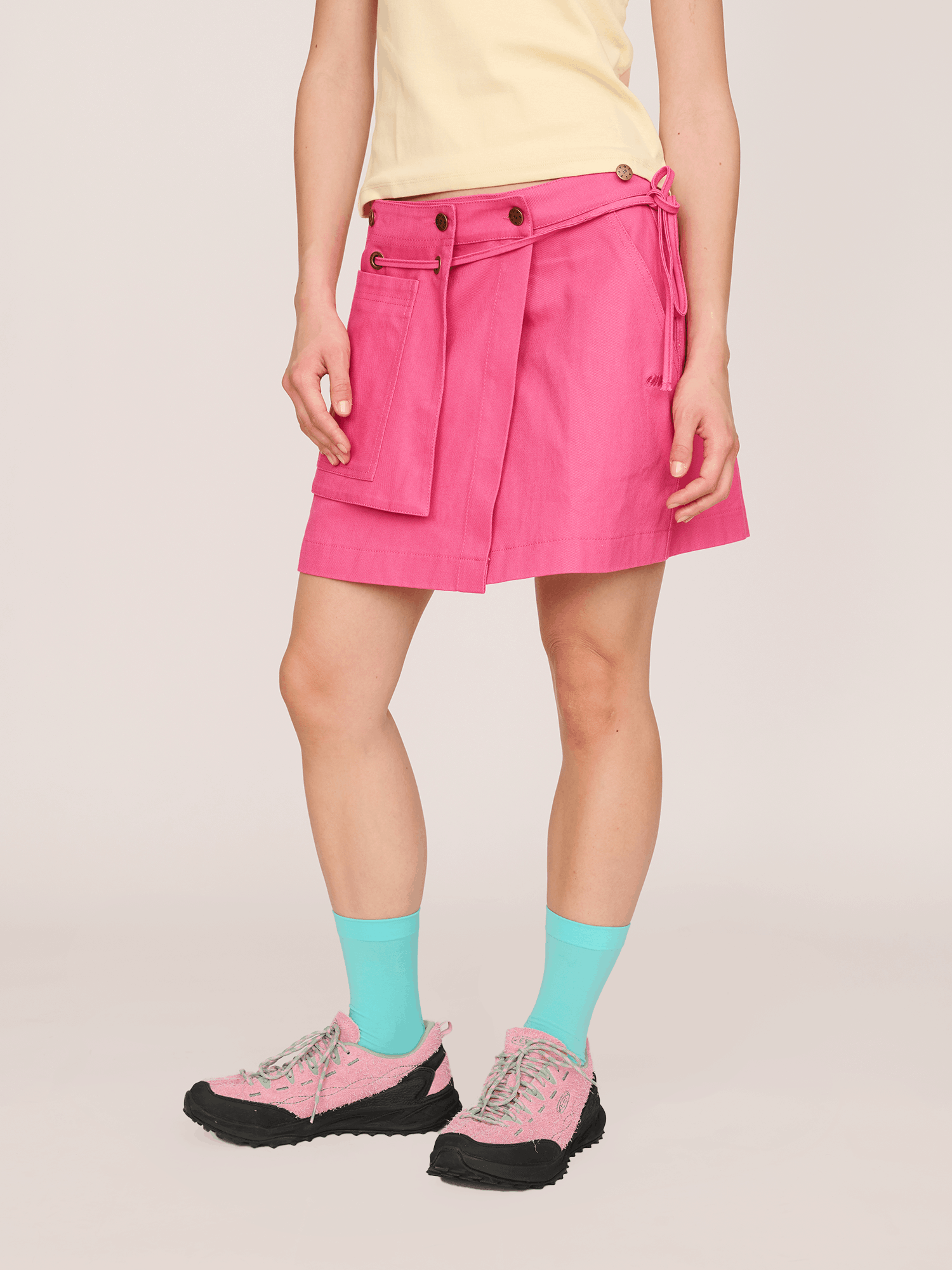 UTILITY Wrap Utility Mini Skirt