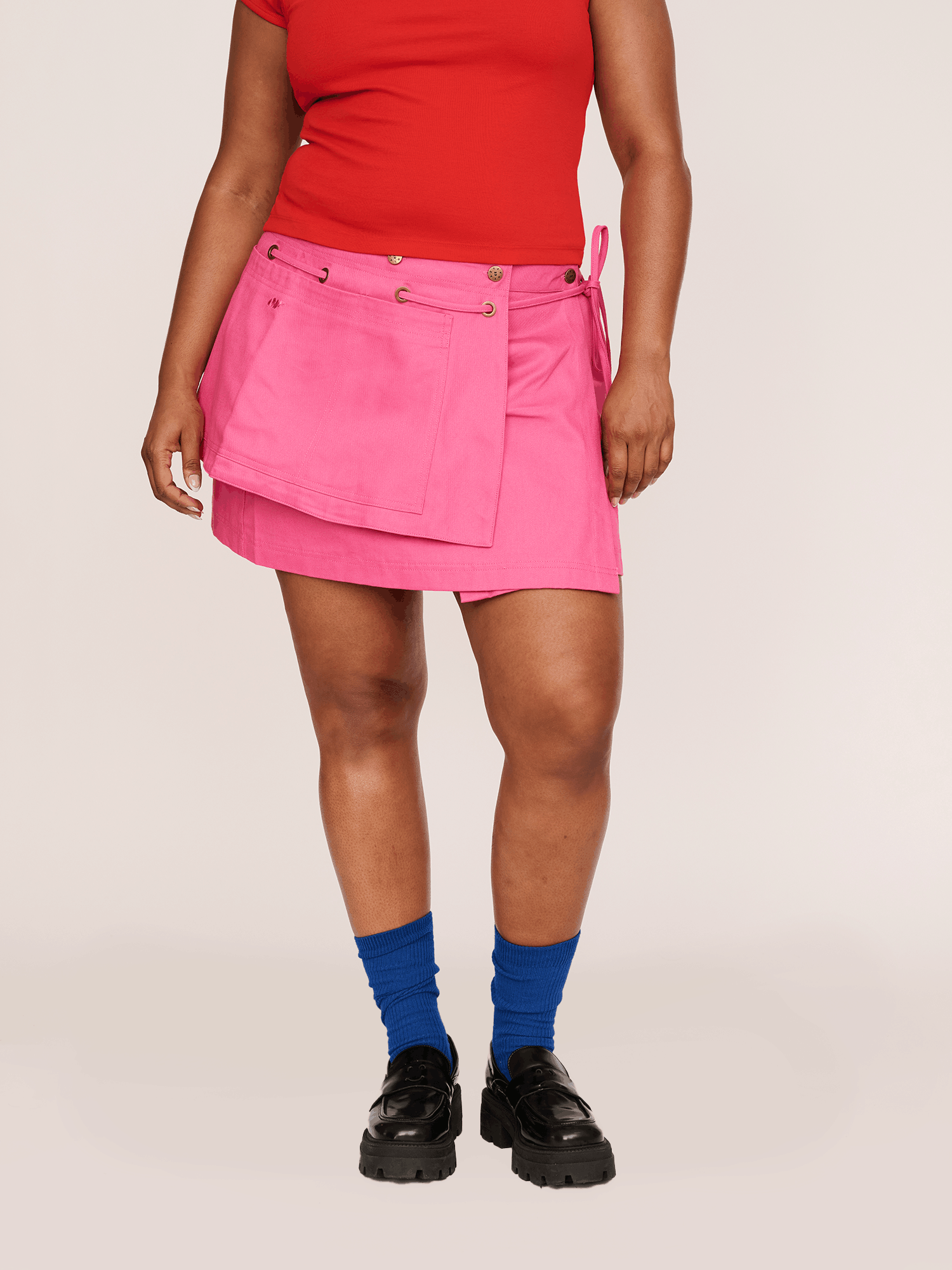 UTILITY Wrap Utility Mini Skirt