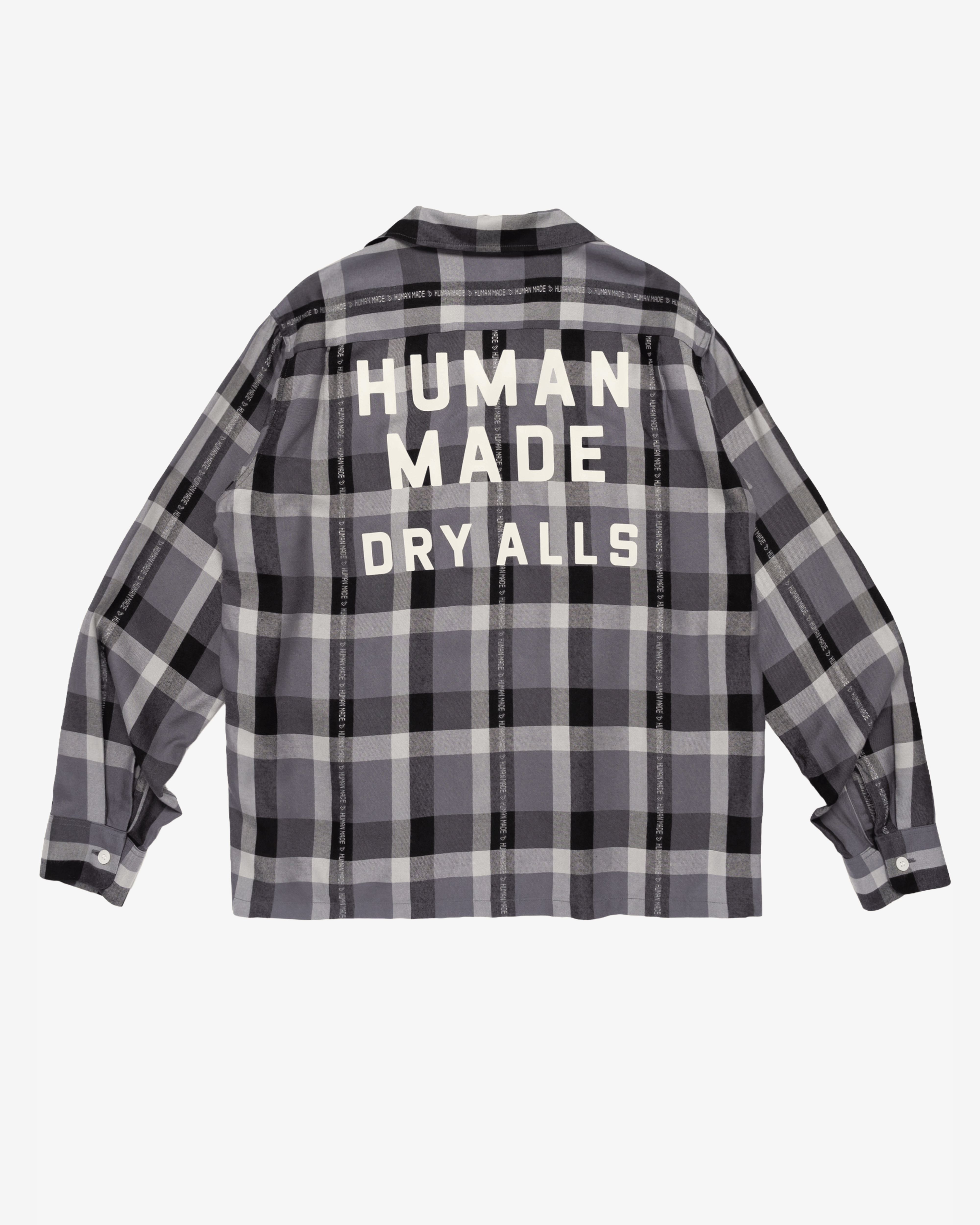 HUMAN MADE - Men's Open Collar Check Shirt - (Print)