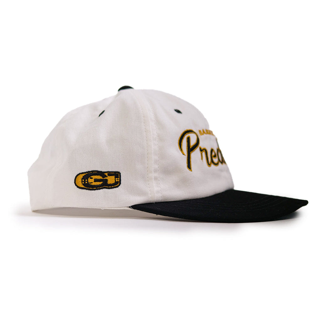 Vintage Preduce GJ Vintage Snapback Hat Black/White Cotton