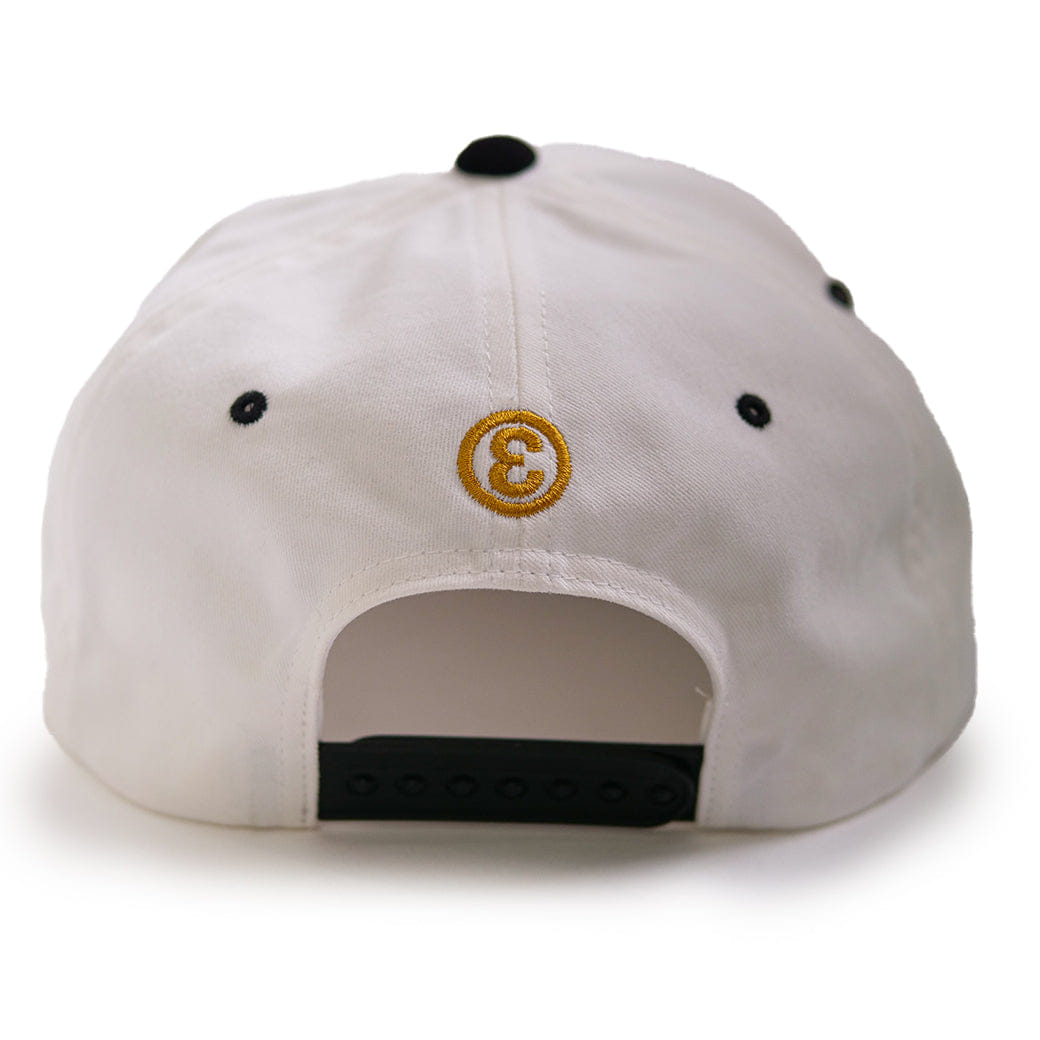 Vintage Preduce GJ Vintage Snapback Hat Black/White Cotton