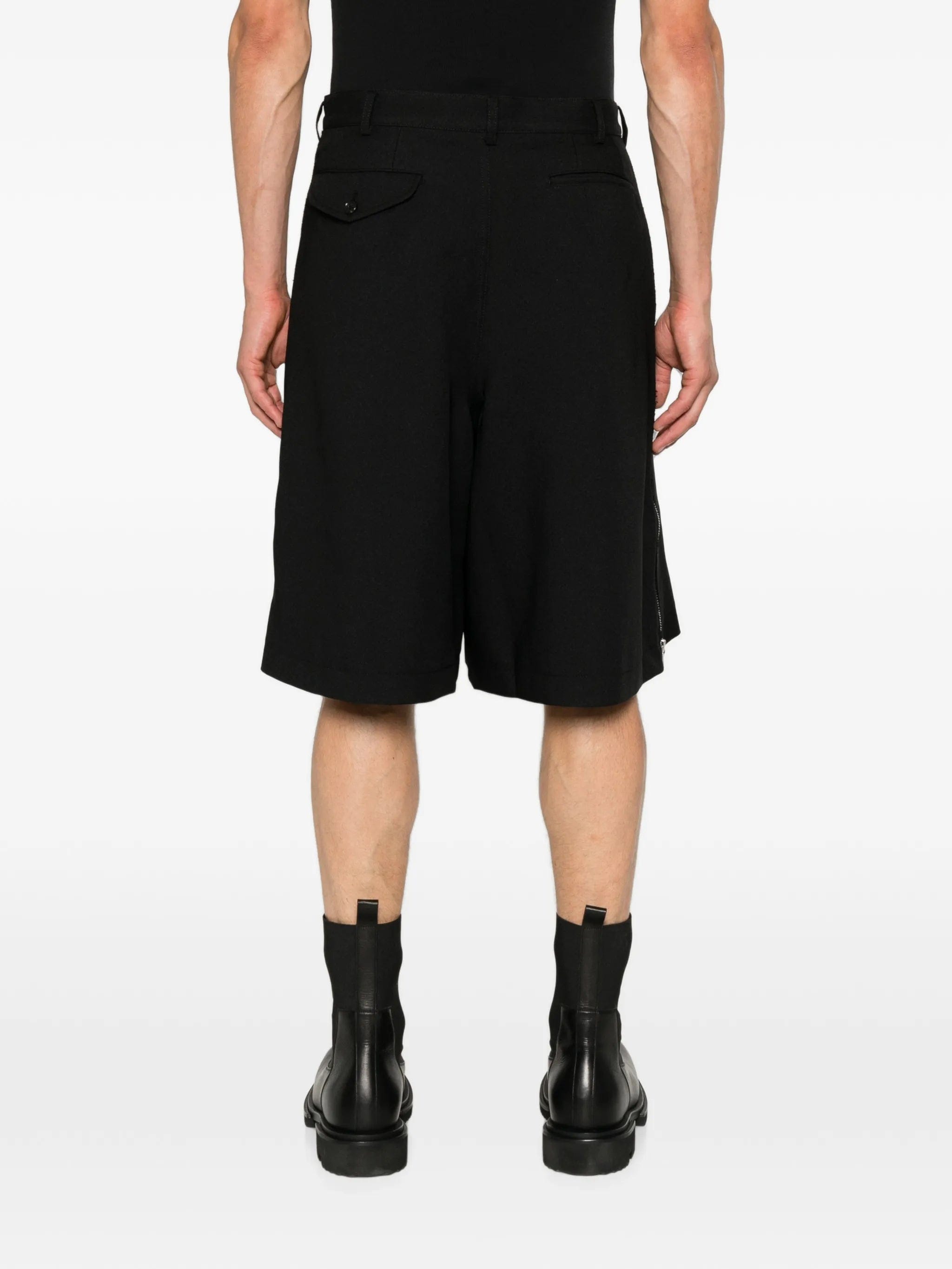 Comme des Garçons Shirt zip - detail shorts