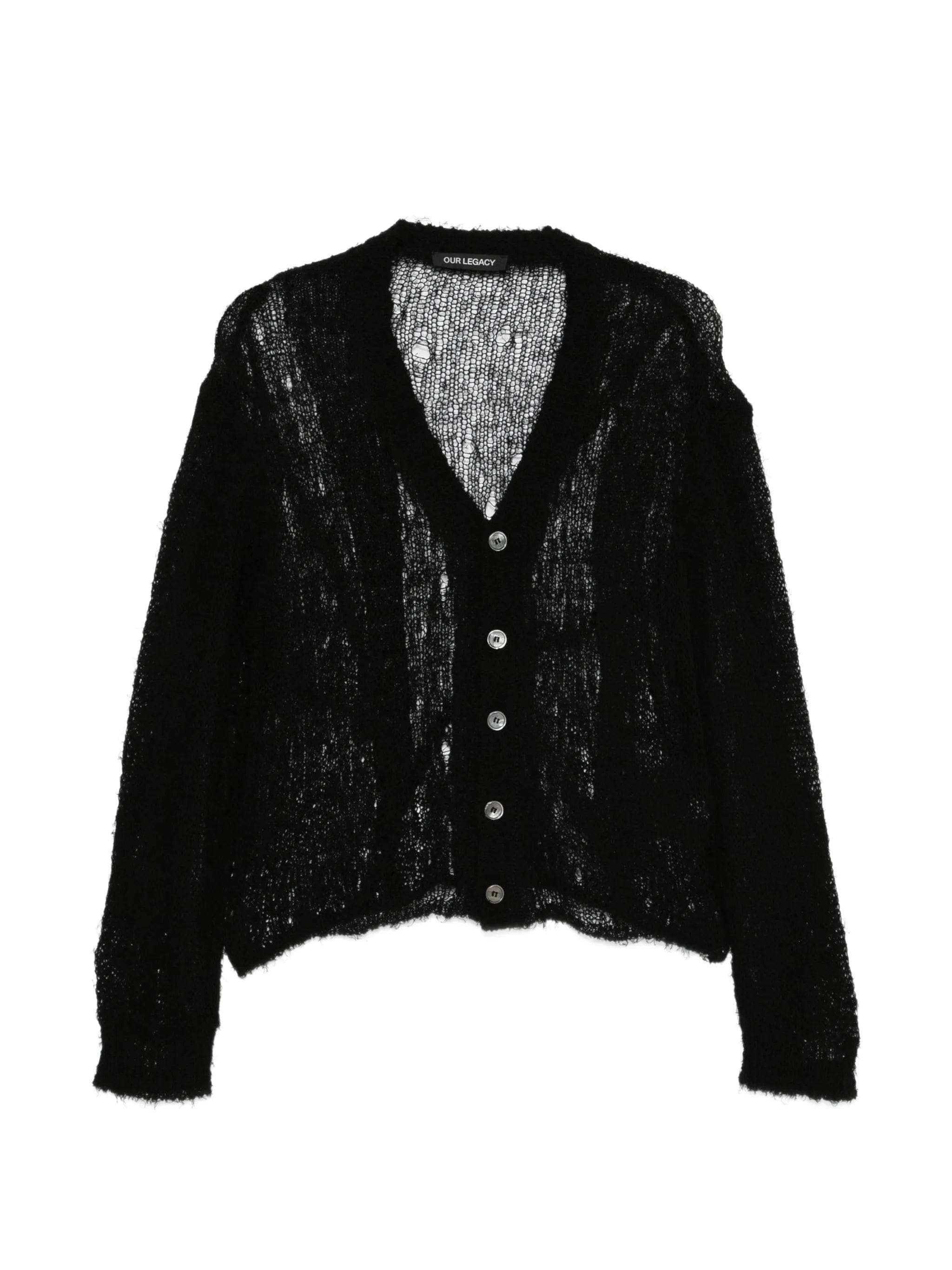 OUR Legacy Academy laddered - knit cardigan