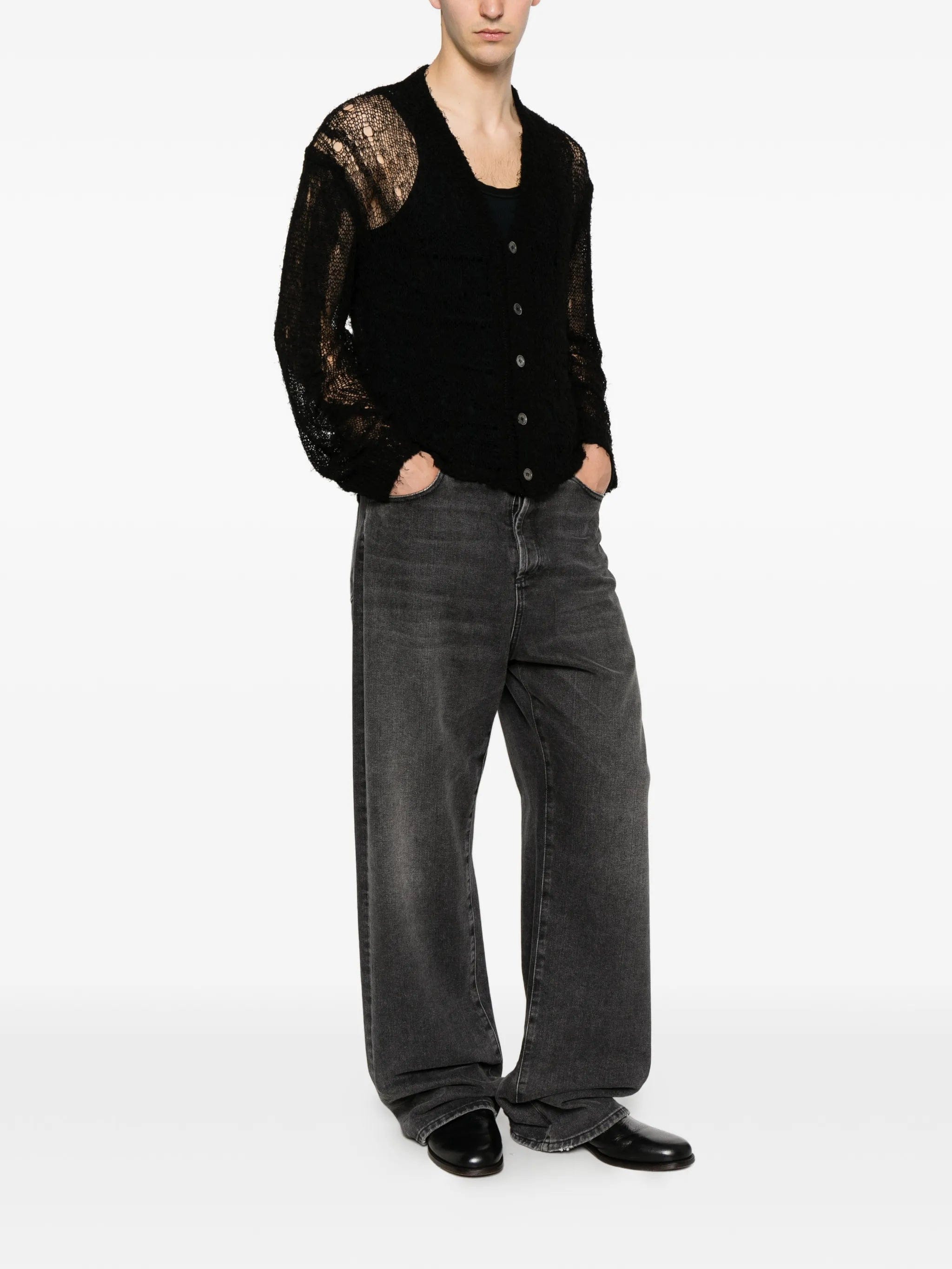 OUR Legacy Academy laddered - knit cardigan