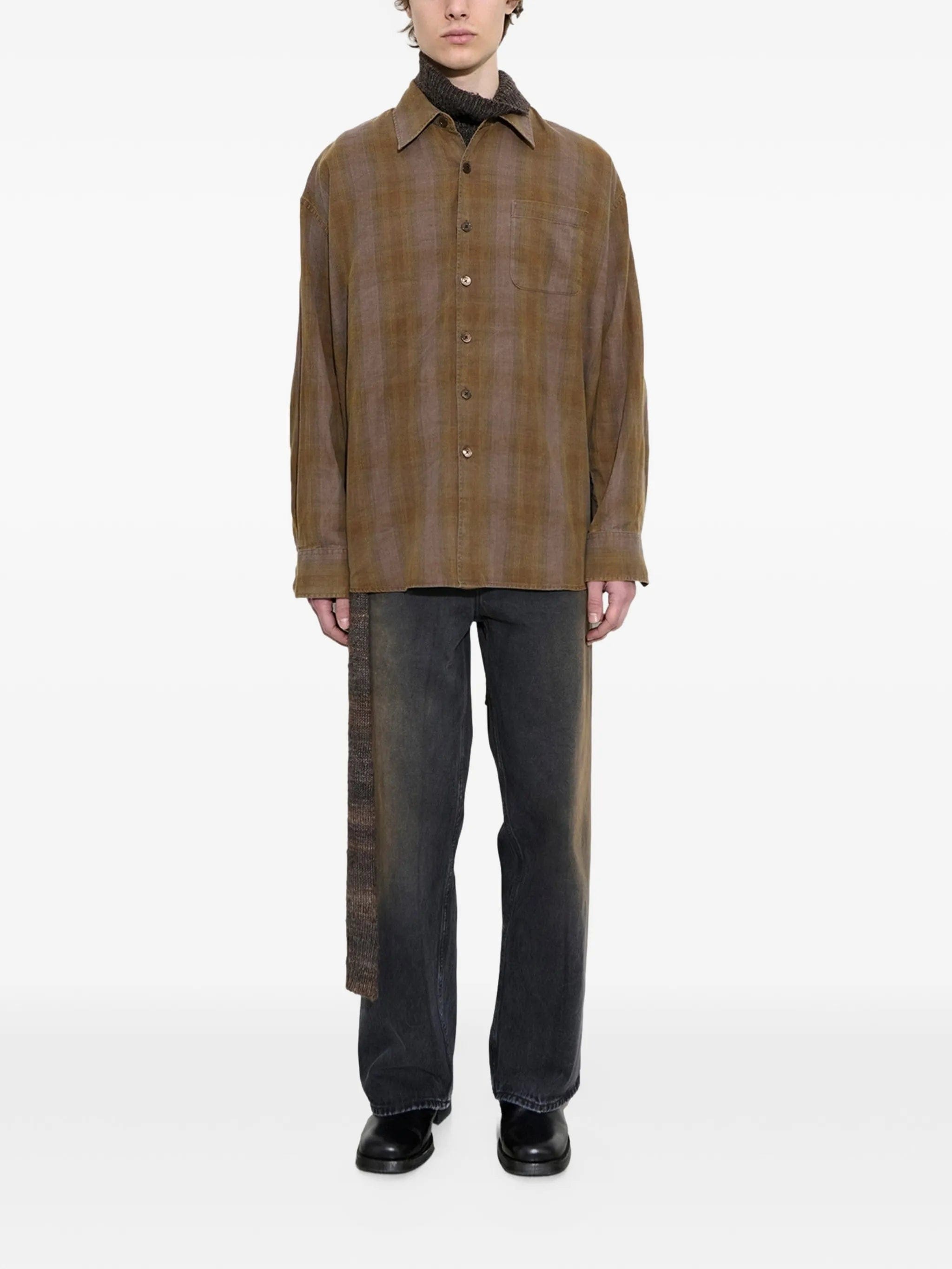 OUR Legacy Borrowed checked - pattern shirt