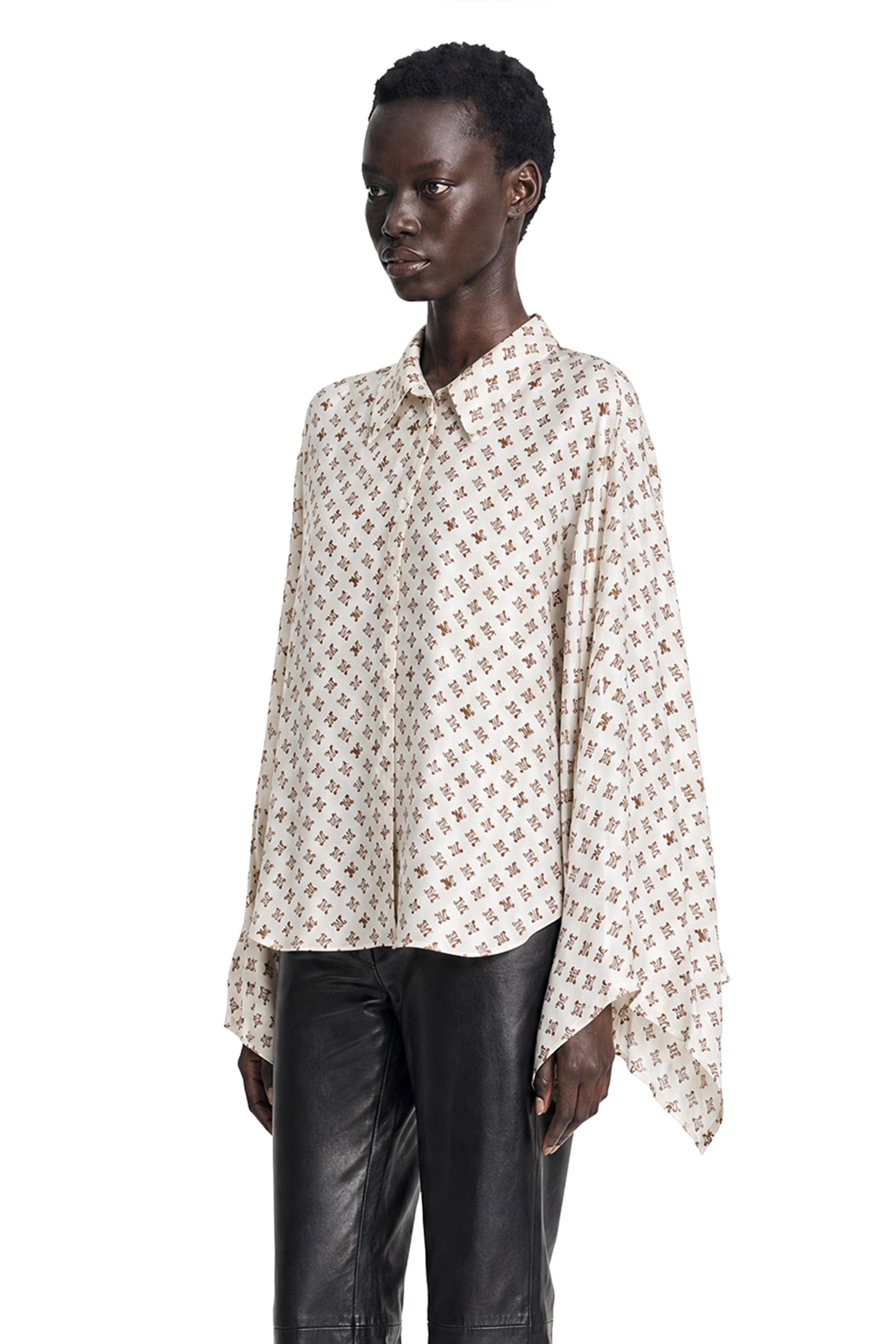 MAX MARA Oversized Printed Silk Shirt