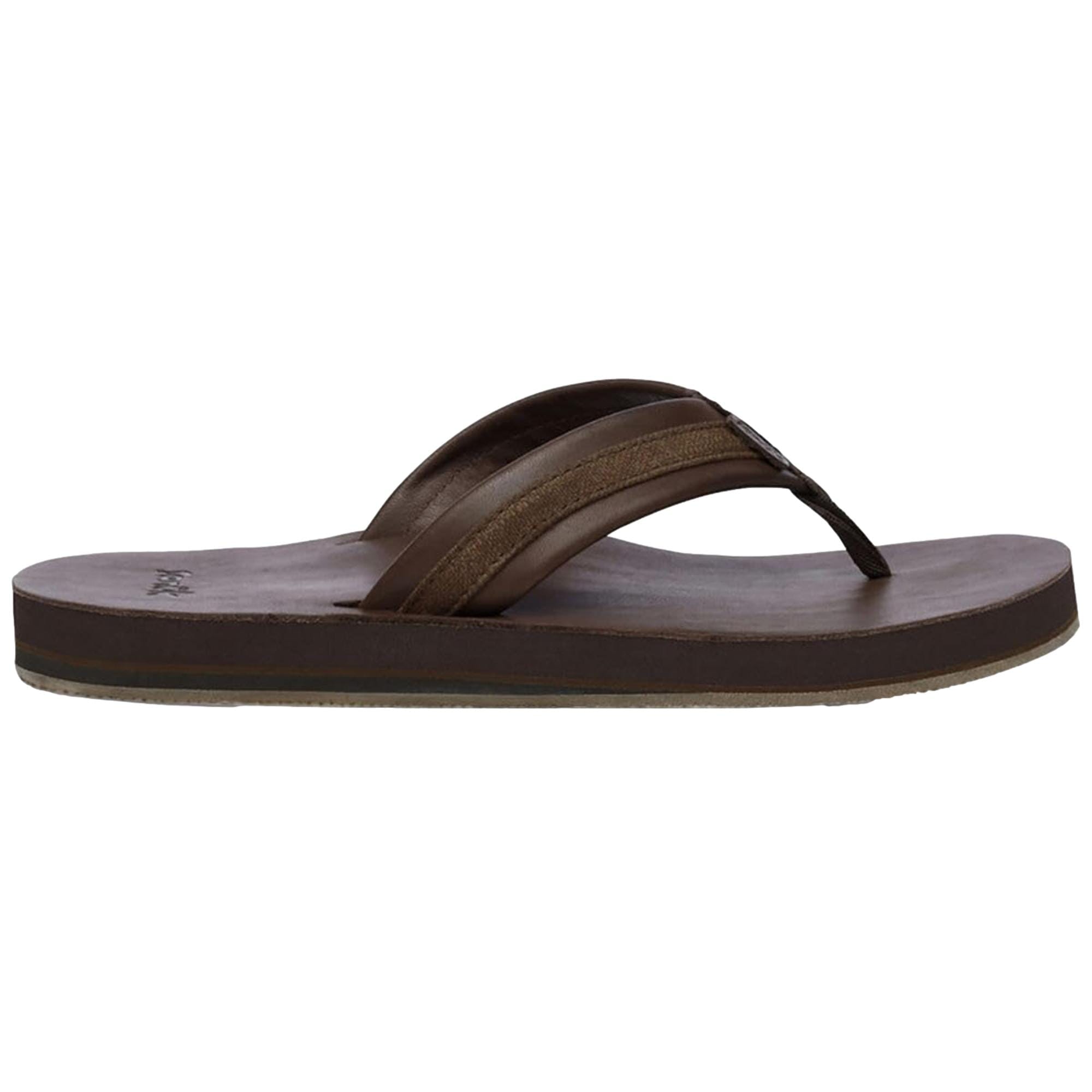 DKB Sanuk Hullsome Leather ST Dark Brown 1120332 - DKB Men's